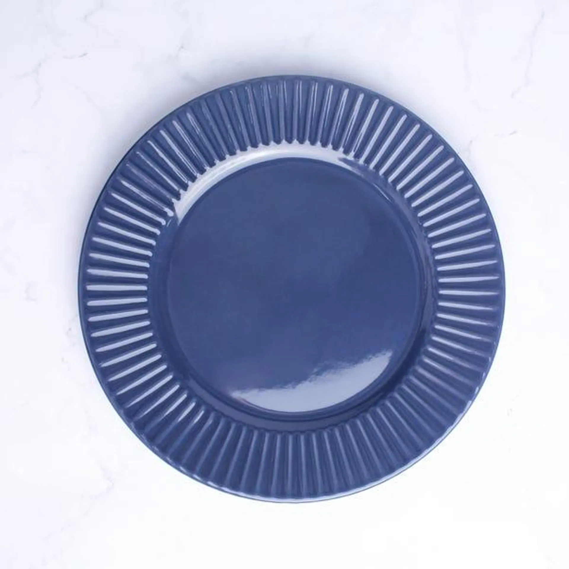 Hampton Dinner Plate, Ink Blue