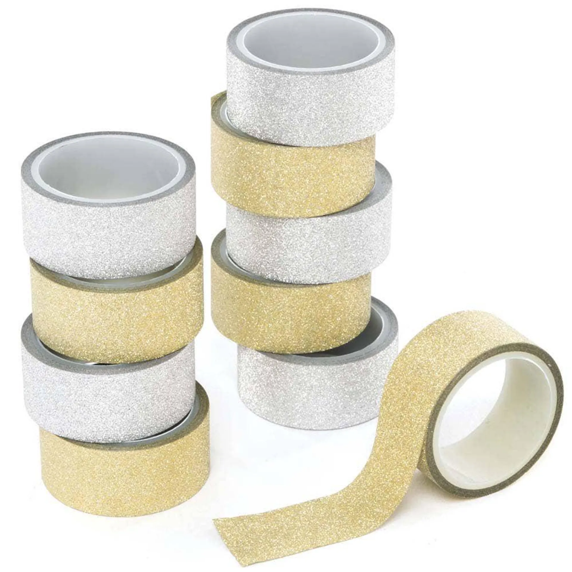 Gold & Silver Glitter Washi Tape