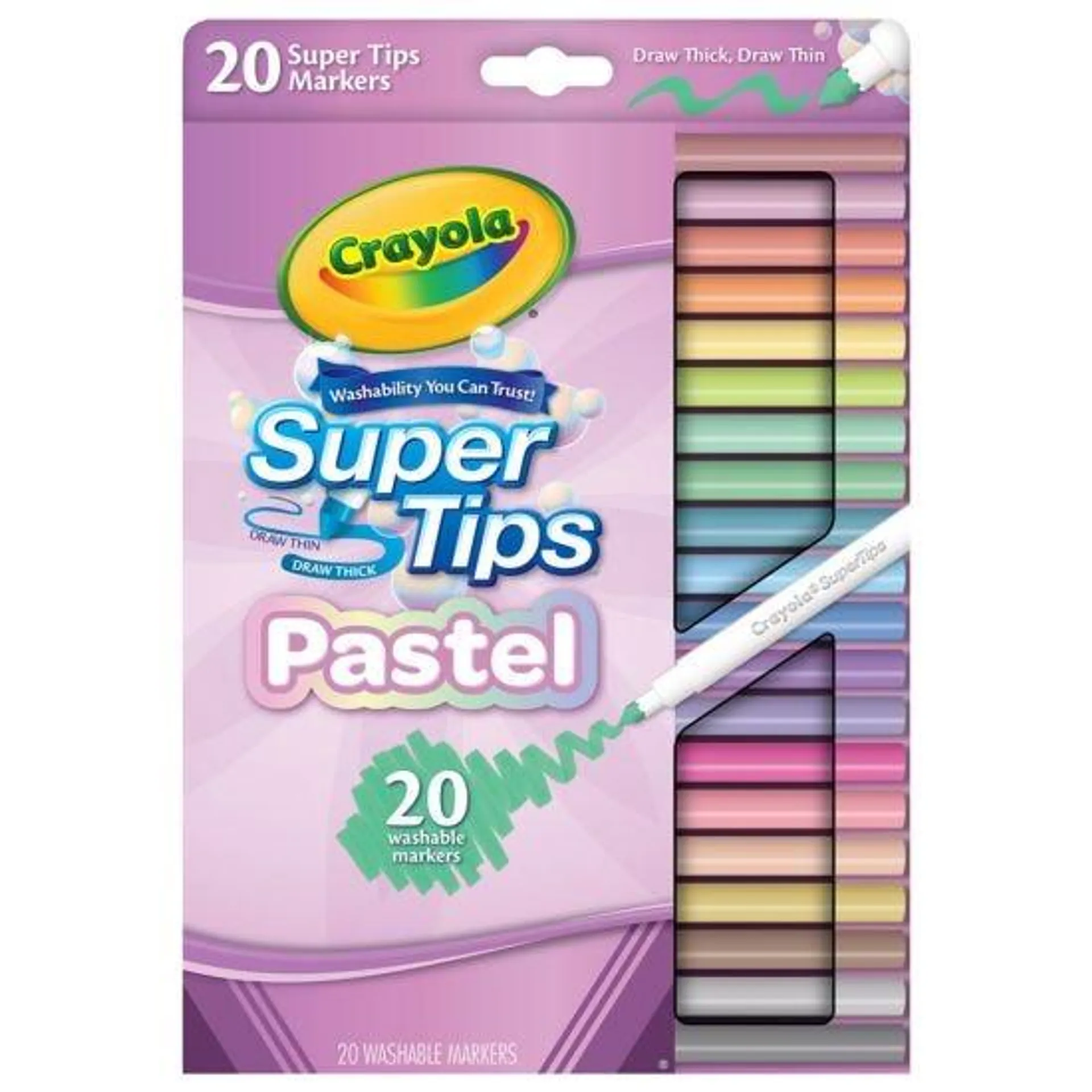 Crayola 20 Pastel Supertips