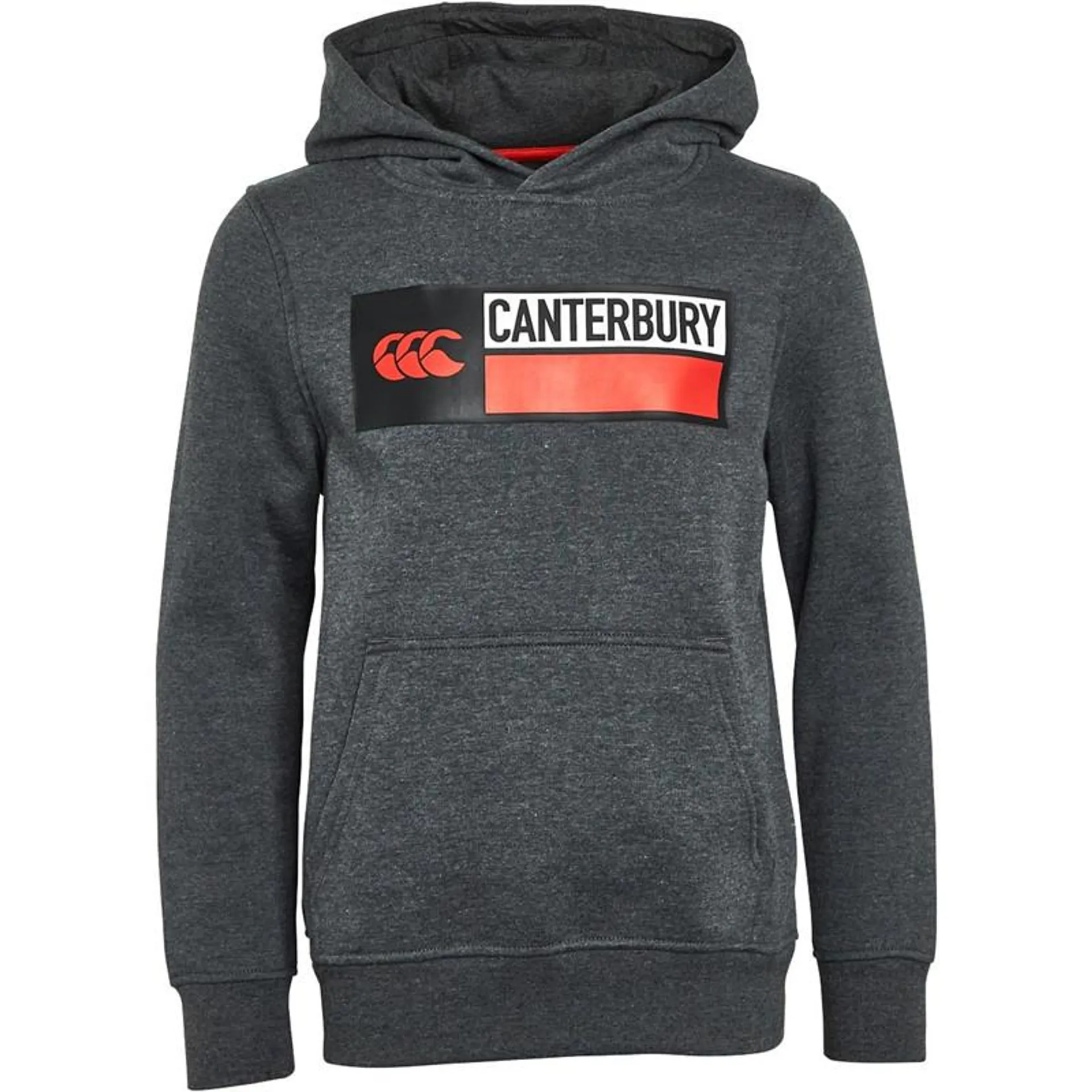 Canterbury Junior Boys Cotton Logo Hoodie Grey