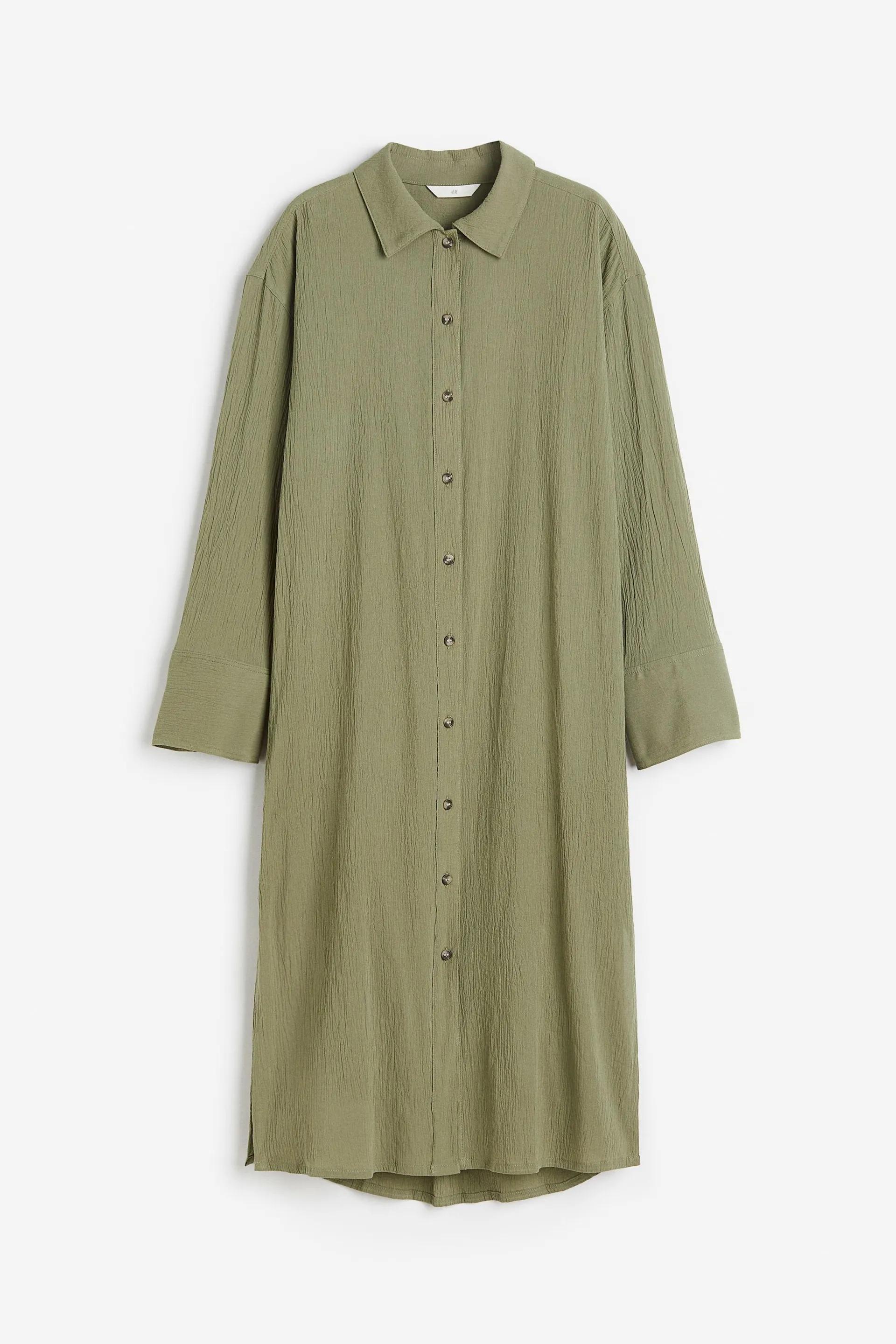 Crêpe shirt dress