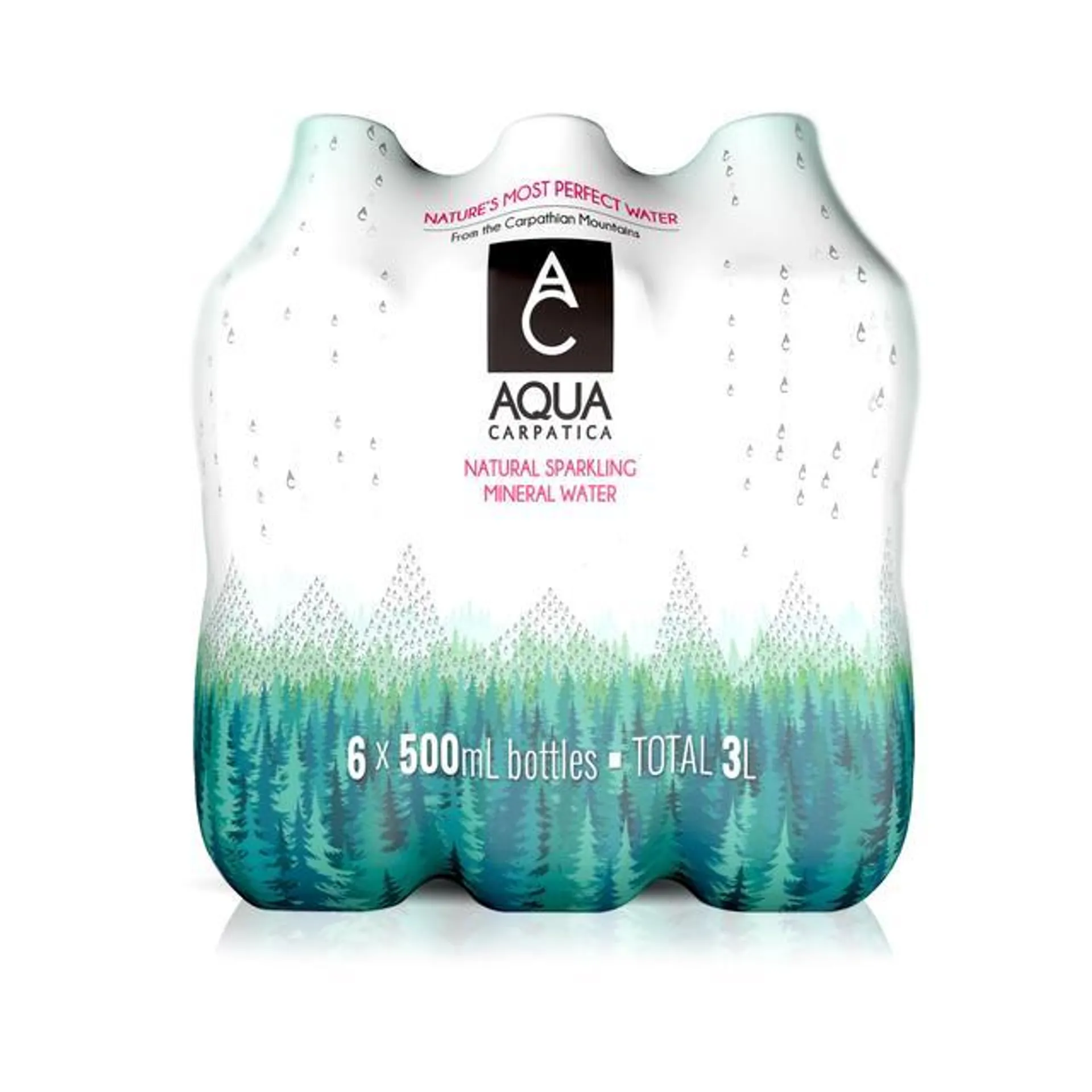 AQUA Carpatica Naturally Sparkling Natural Mineral Water Nitrates Free