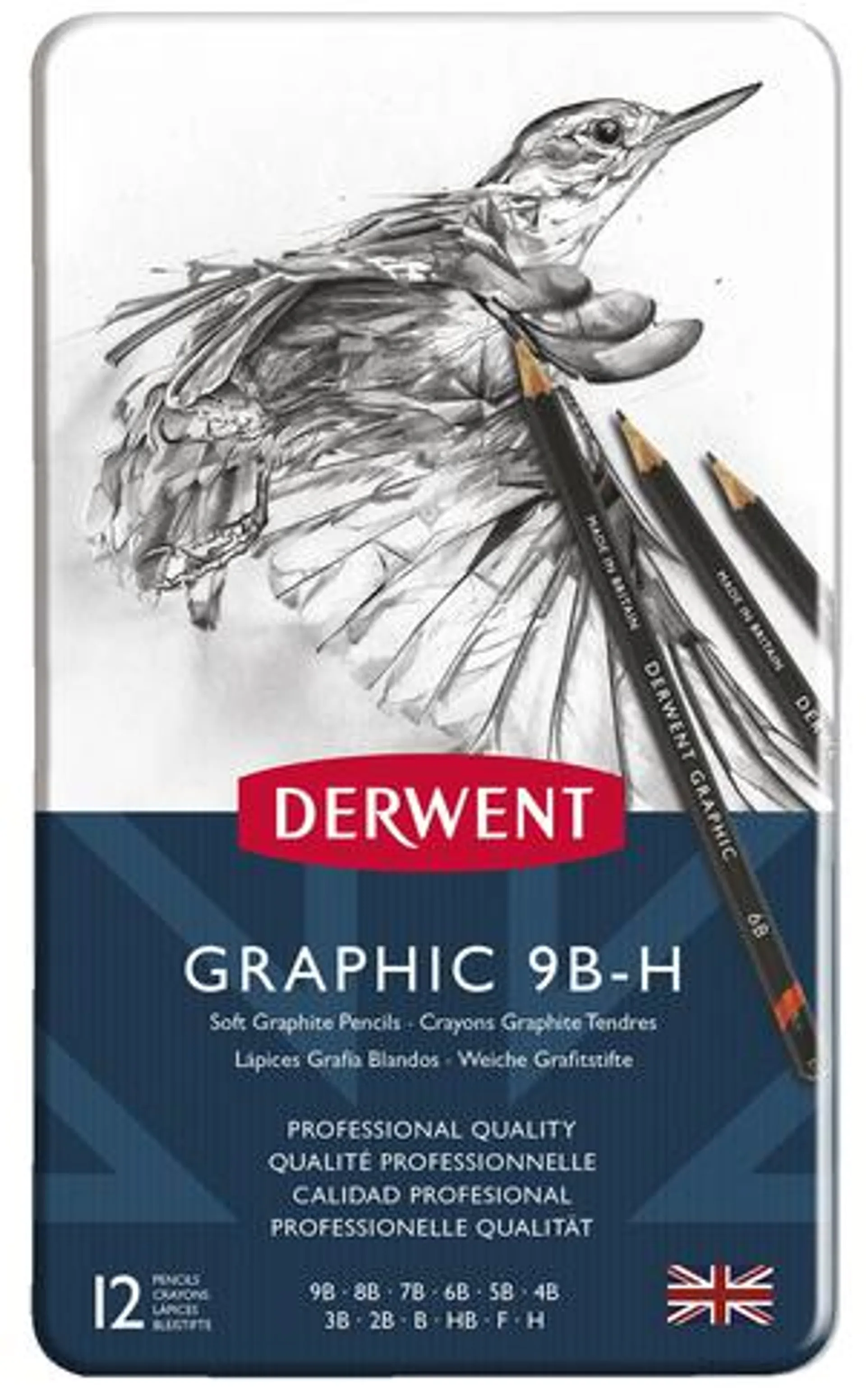 Derwent Professional Graphic Soft Pencils (Pack of 12)