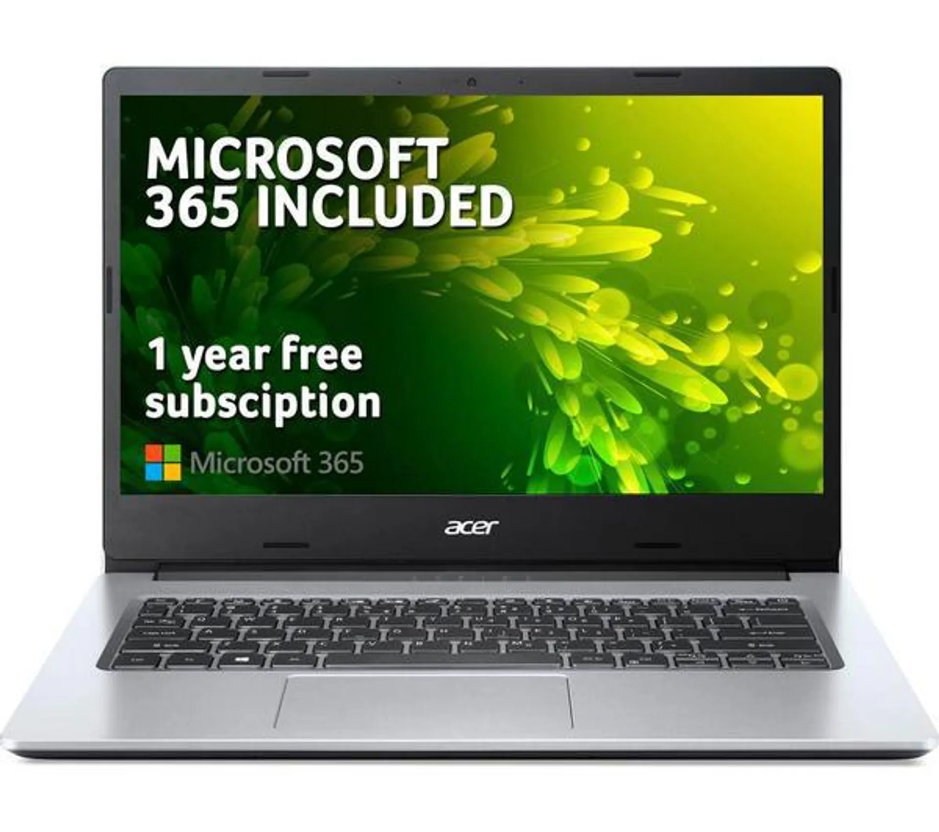 ACER Aspire 1 14" Laptop - Intel® Celeron®, 128 GB eMMC, Silver