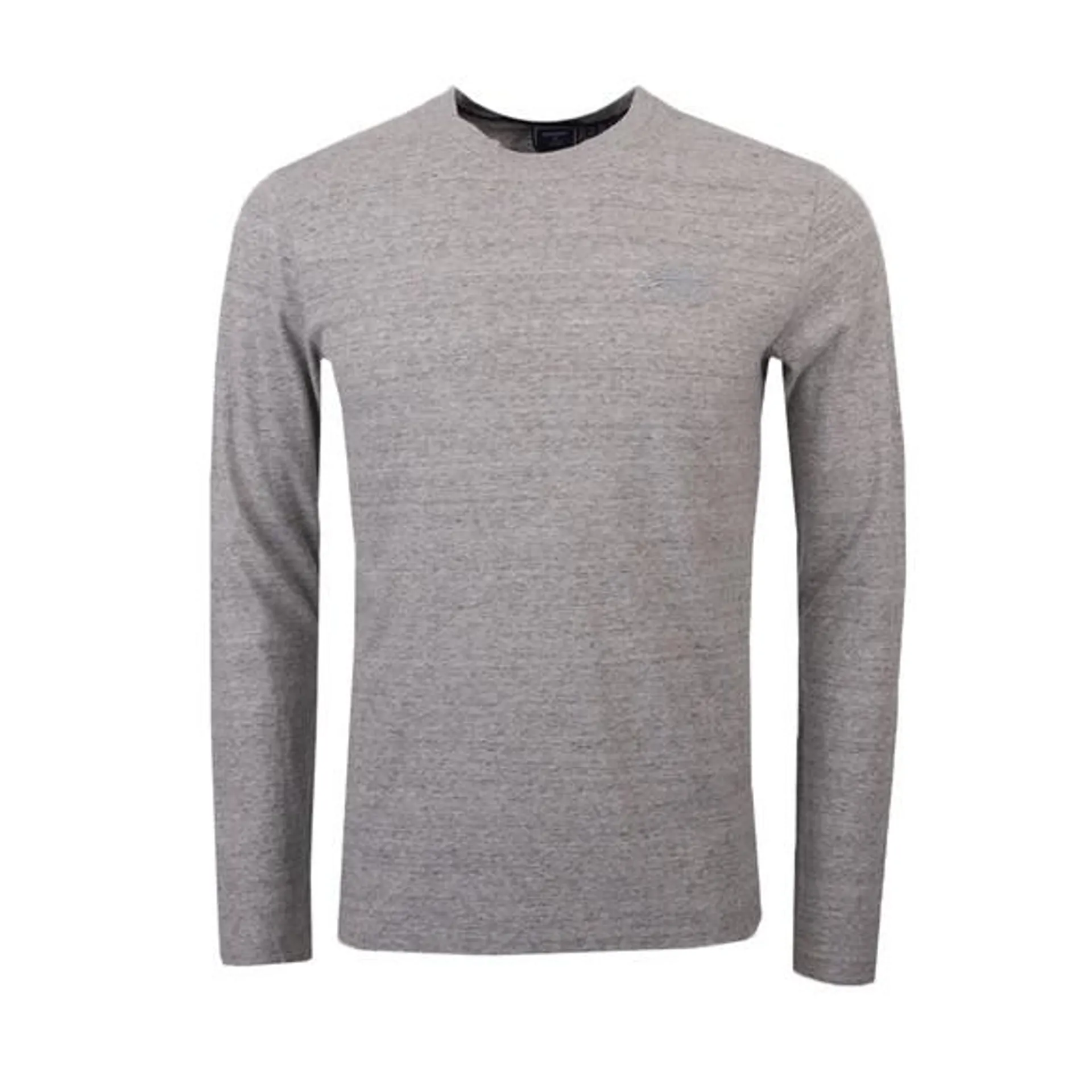 Mens Grey L/S Vintage Logo T-Shirt