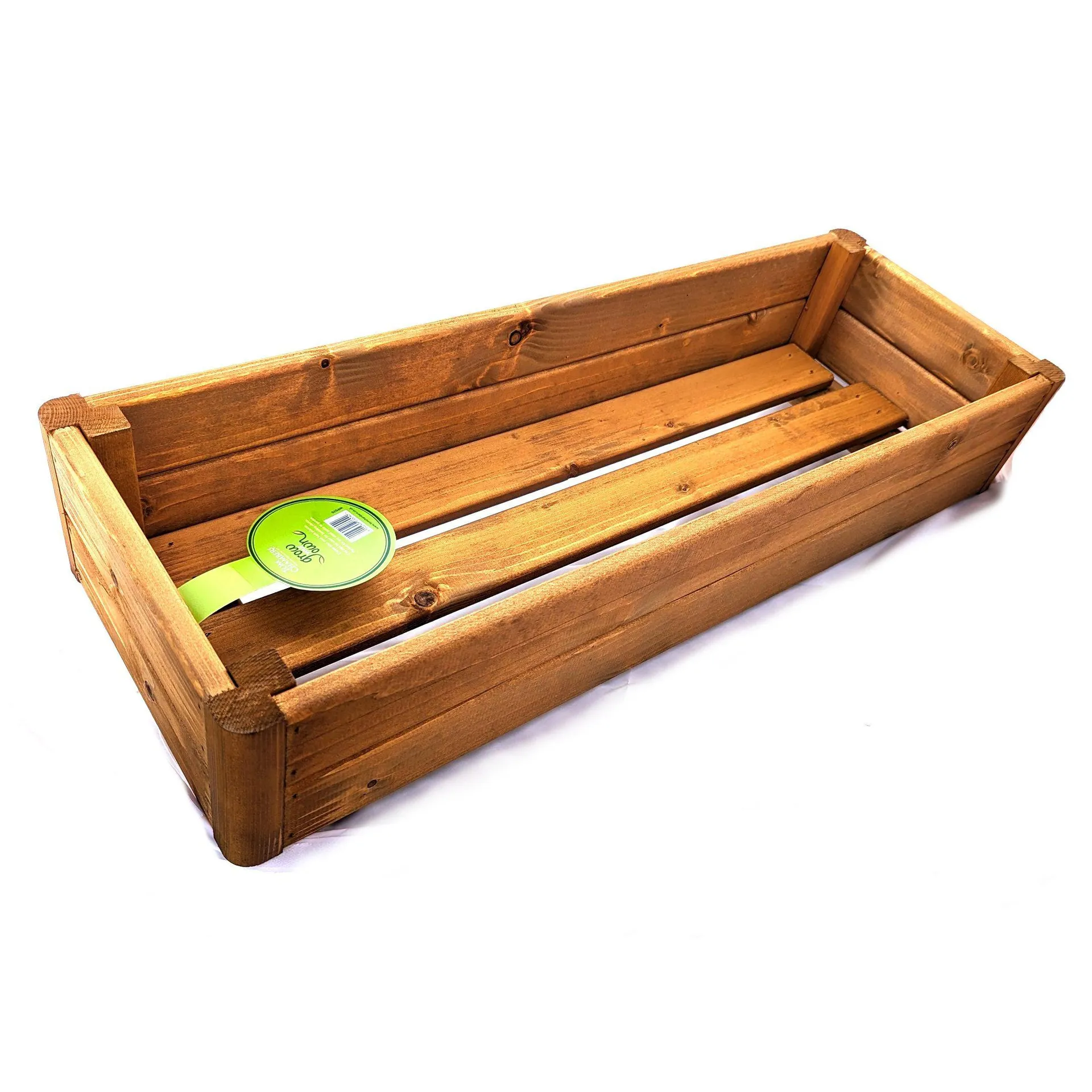 Herb & Harvest Wooden Trough Planter Large