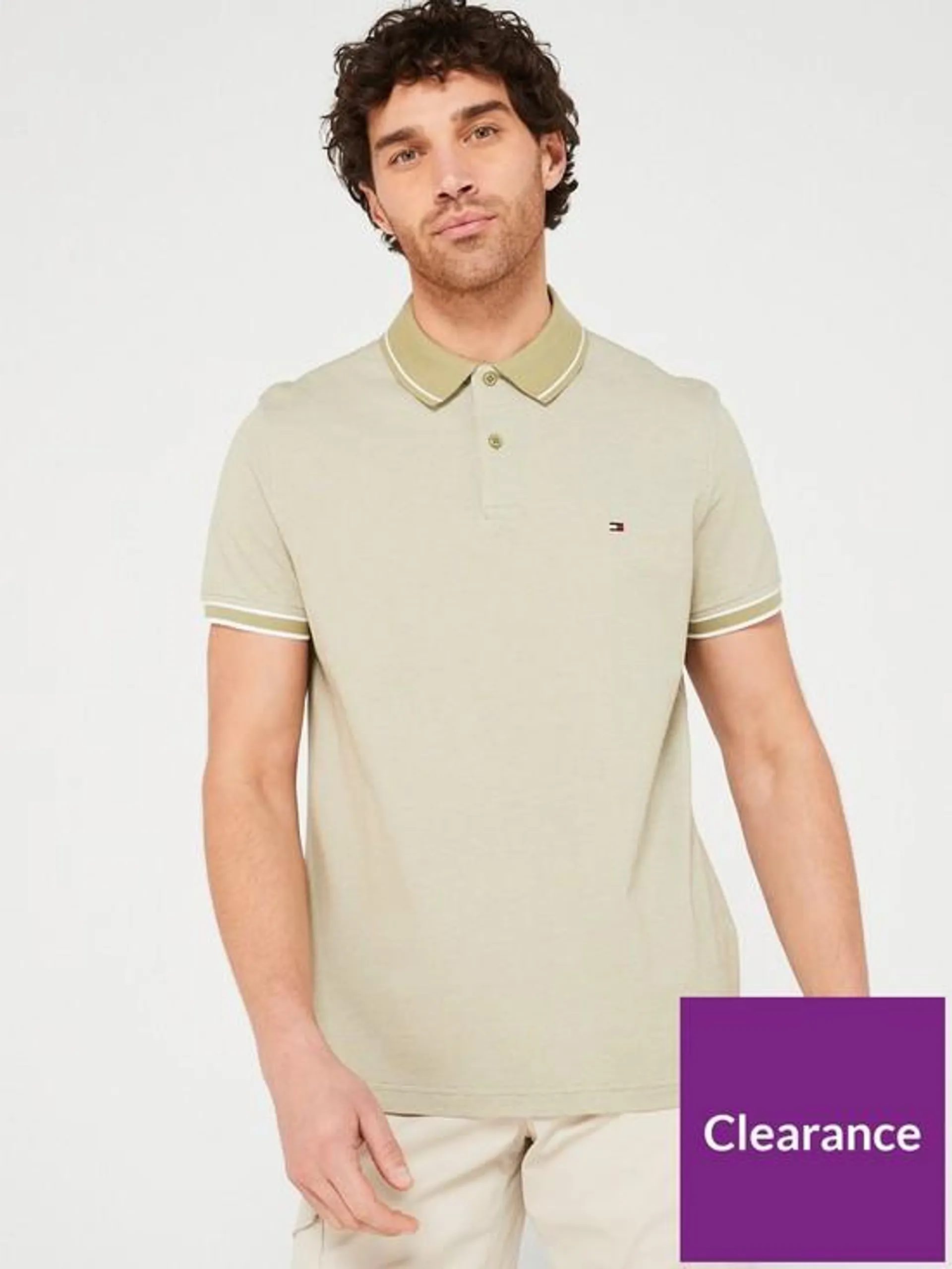 Monotype Oxford Collar Regular Polo Shirt - Light Khaki