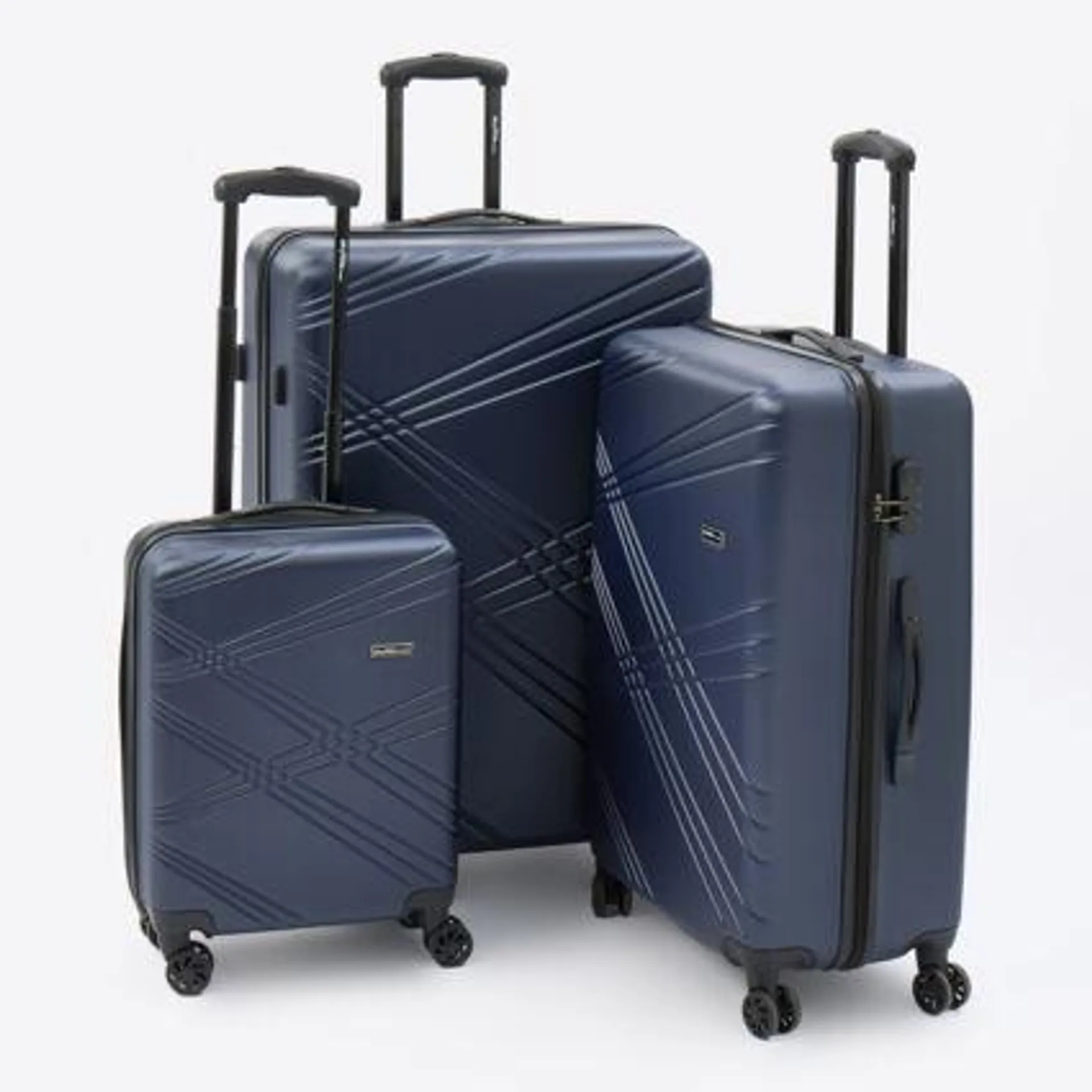 Navy Traverse Hardshell Suitcases