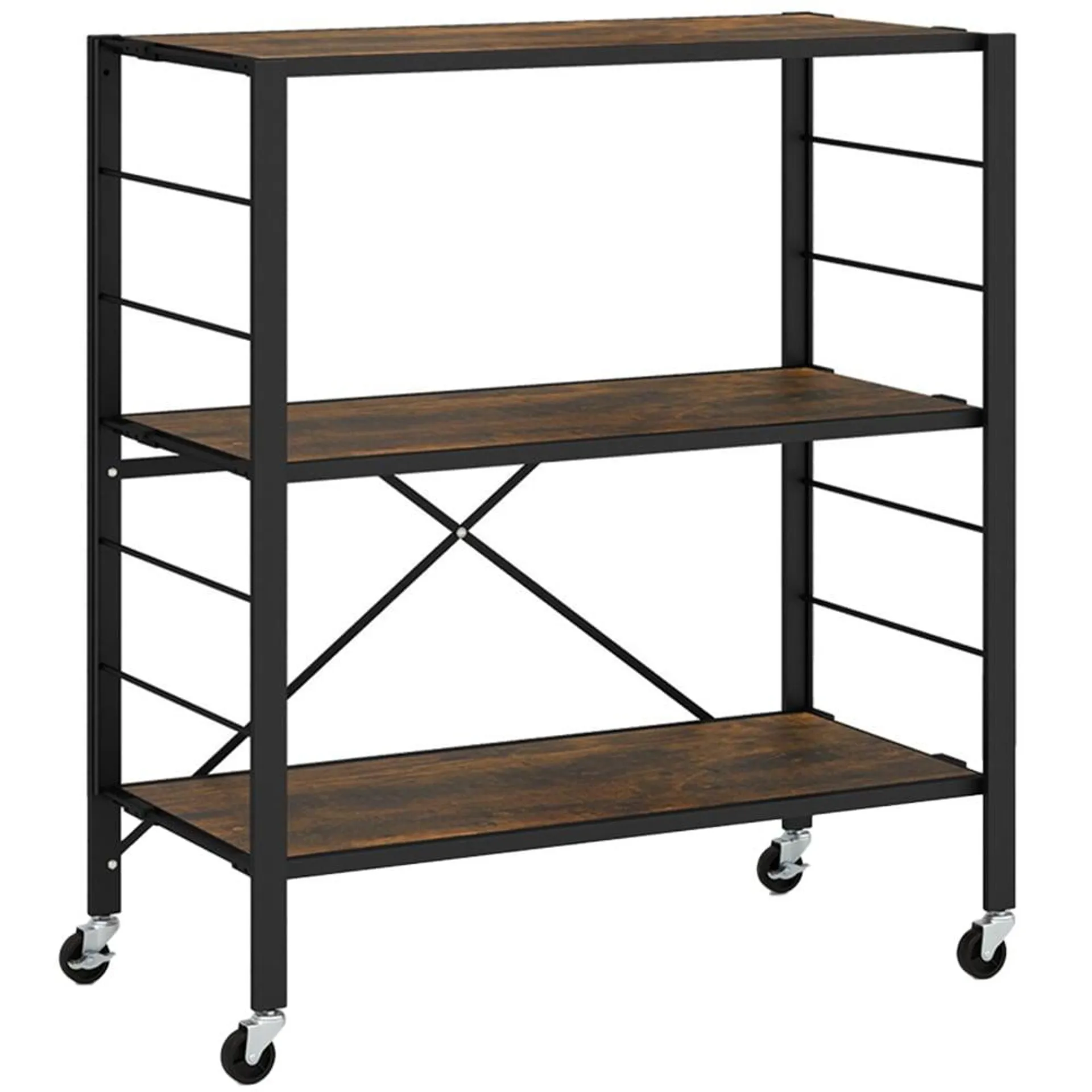 Costway 2 Shelf Adjustable and Foldable Storage Unit