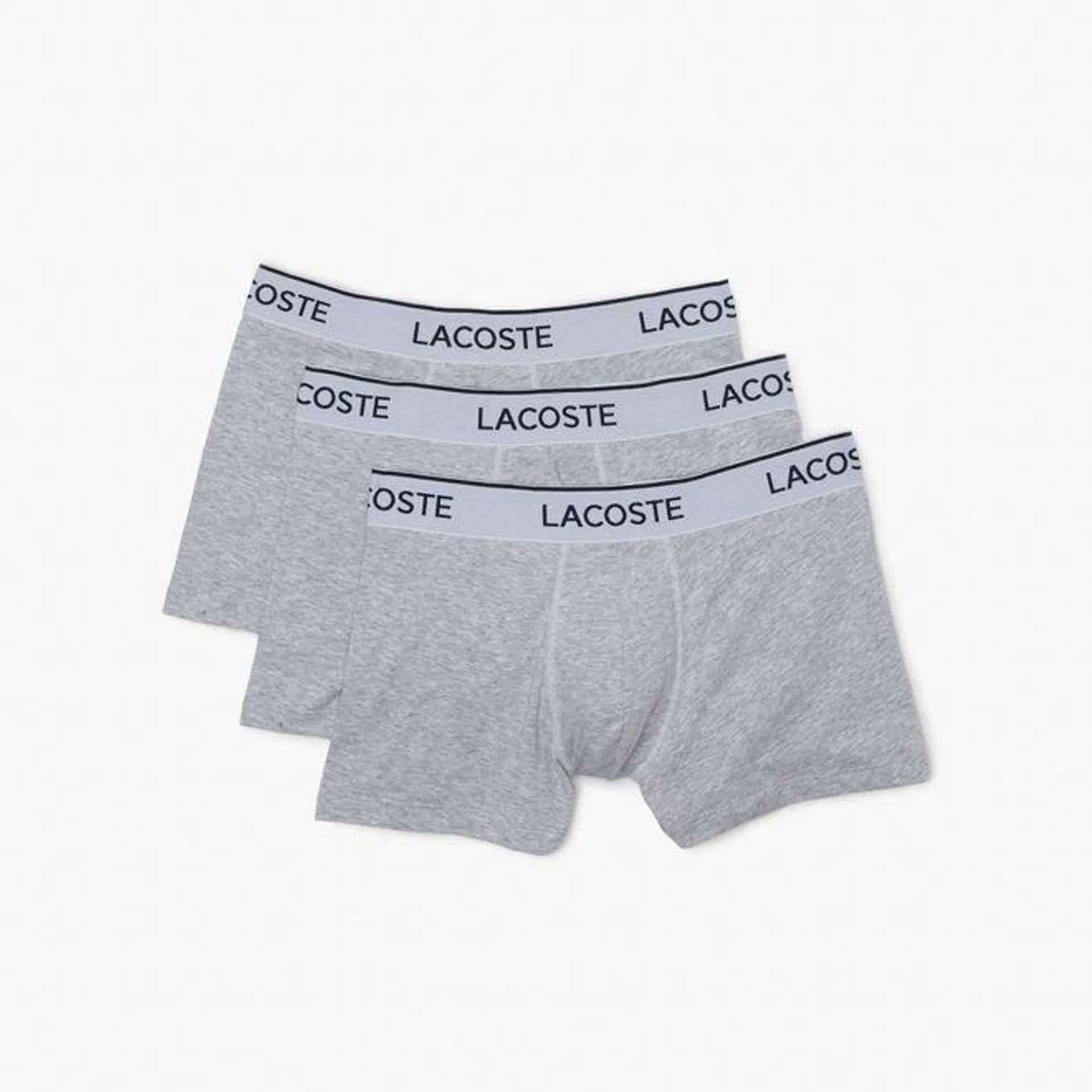 Lacoste 3 Pack Boxer Shorts in Grey