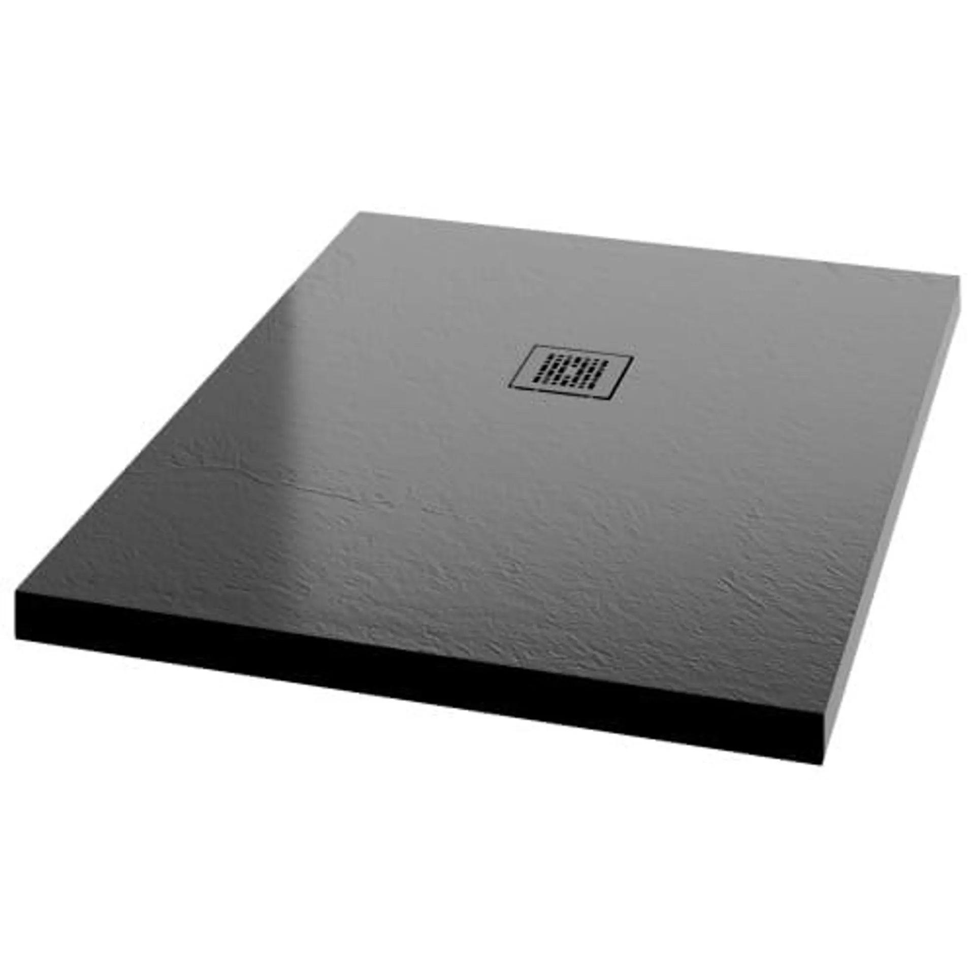 Wickes 25mm Black Textured Rectangular Shower Tray - 1200 x 900mm