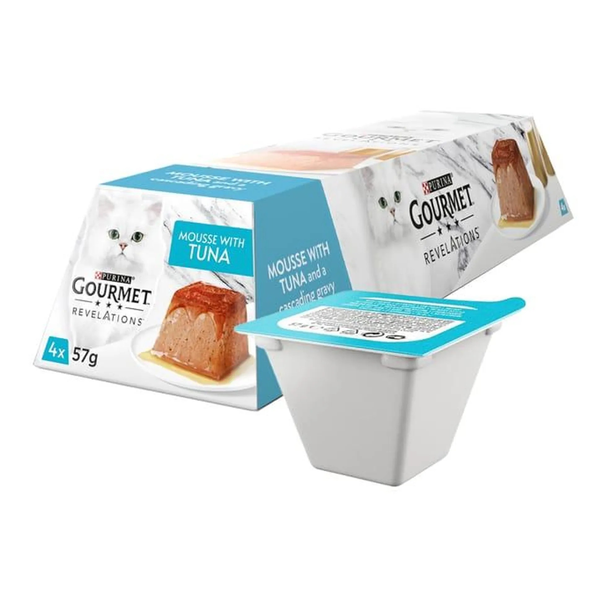 Gourmet Revelations Mousse Wet Cat Food 4x57g - Tuna