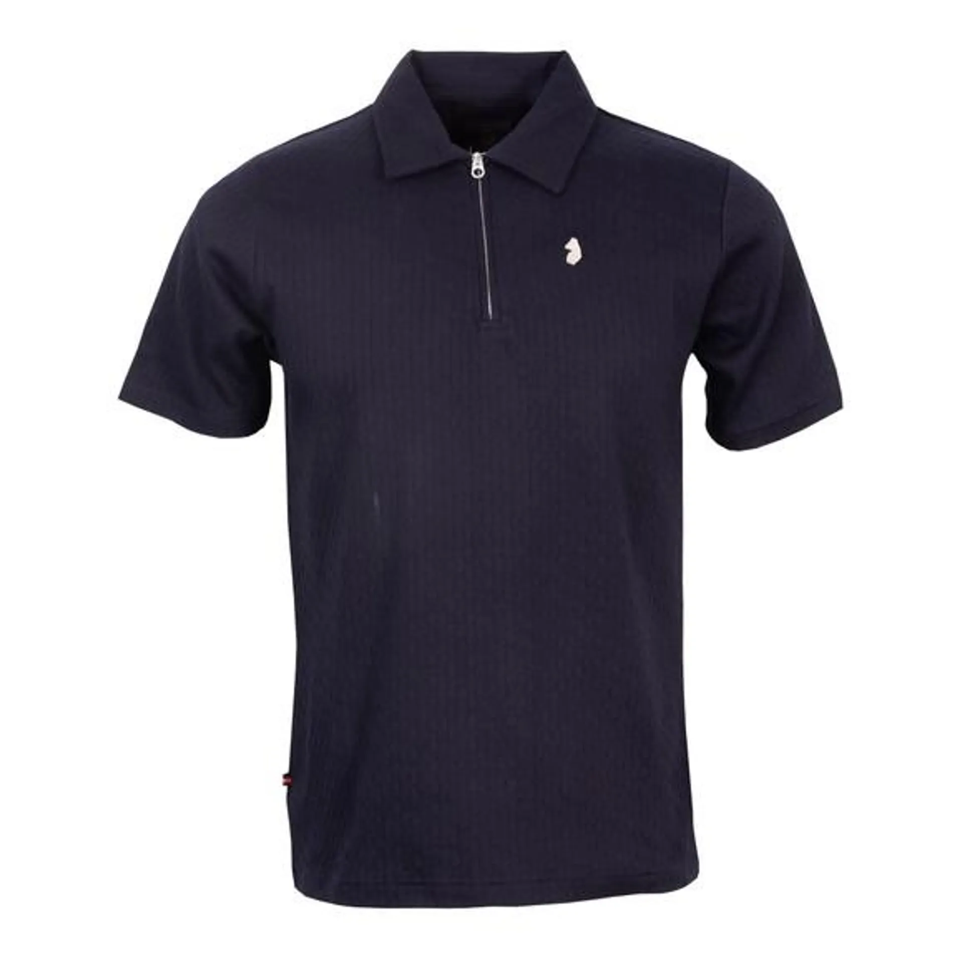 Mens Blue Keramas Zip Polo Shirt