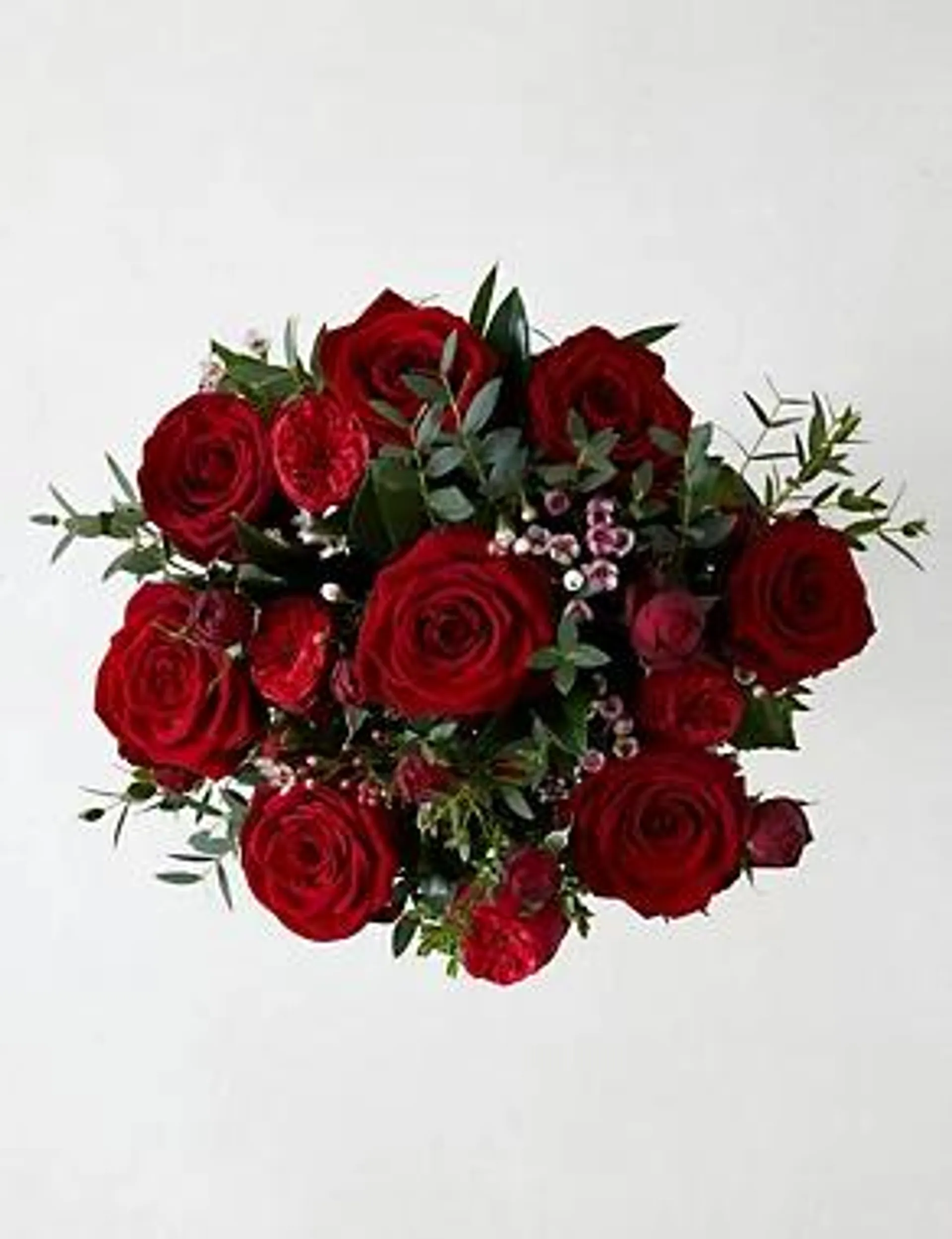 Shades of Red Flowers Bouquet (Delivery from 9th February 2023)