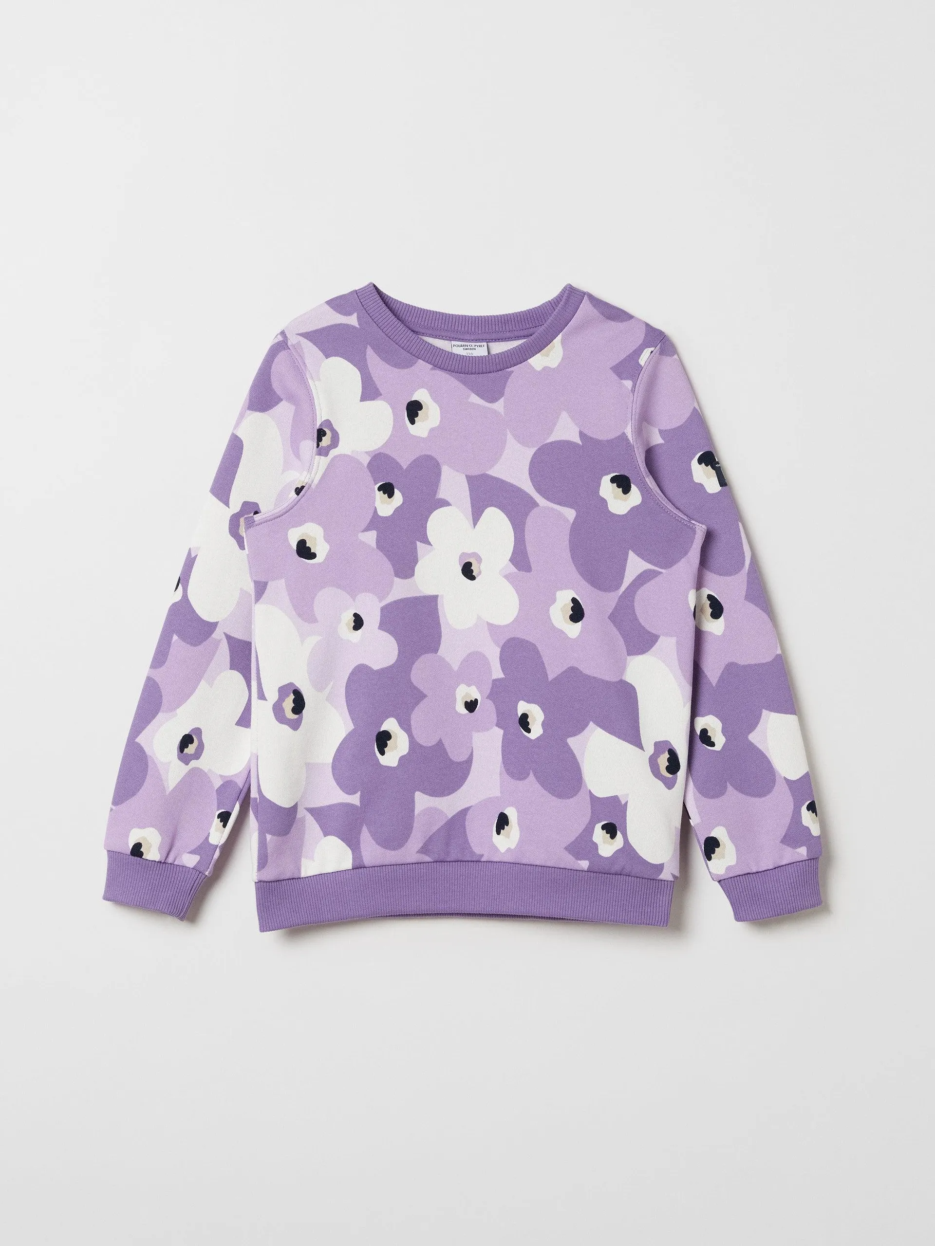 Floral Print Kids Sweatshirt