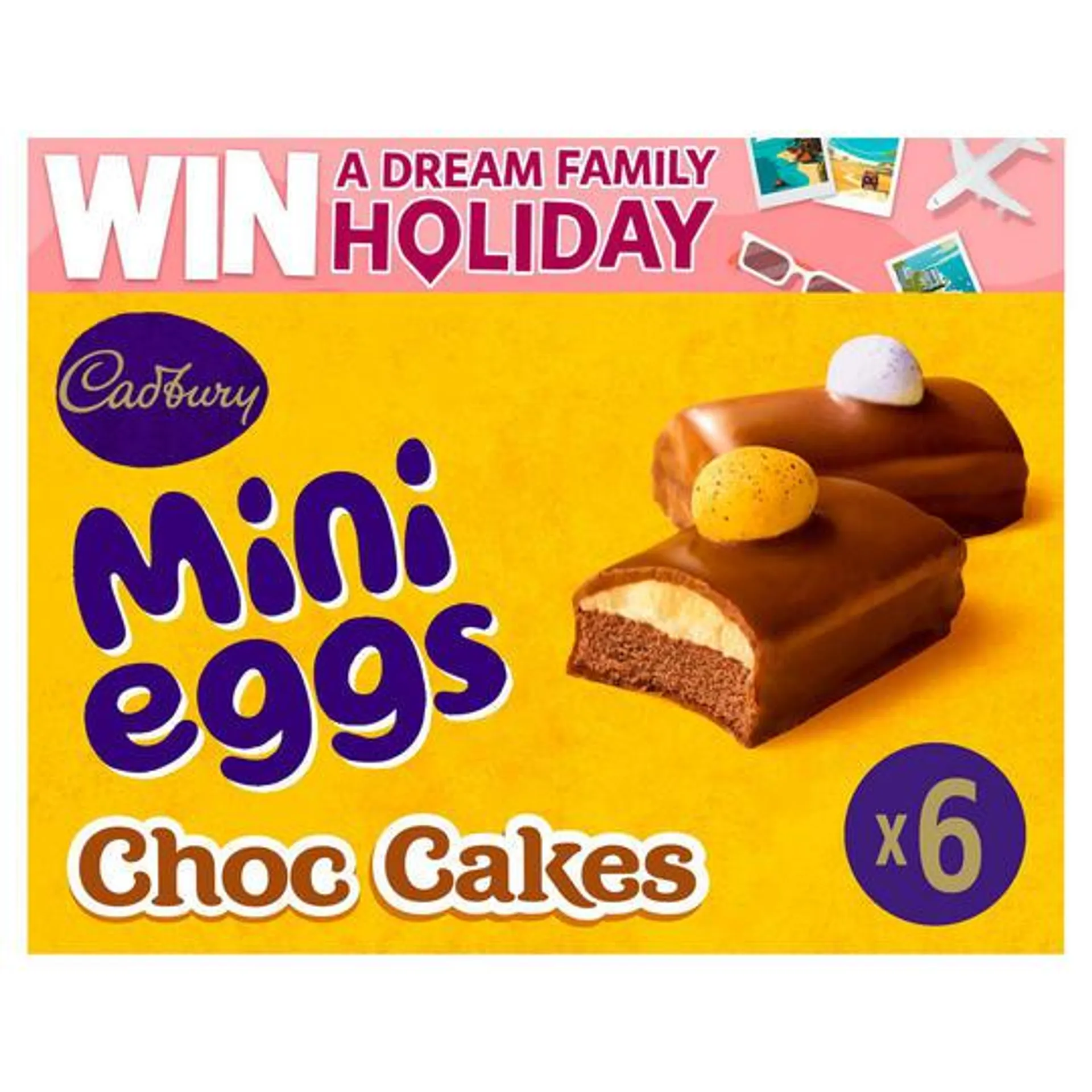 Cadbury 6 Mini Eggs Choc Cakes