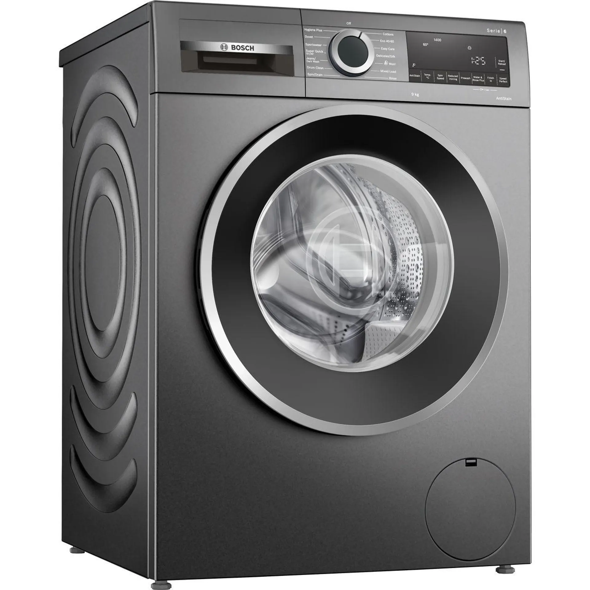 Bosch Series 6 WGG2449RGB 9kg Washing Machine with 1400 rpm - Graphite - A Rated
