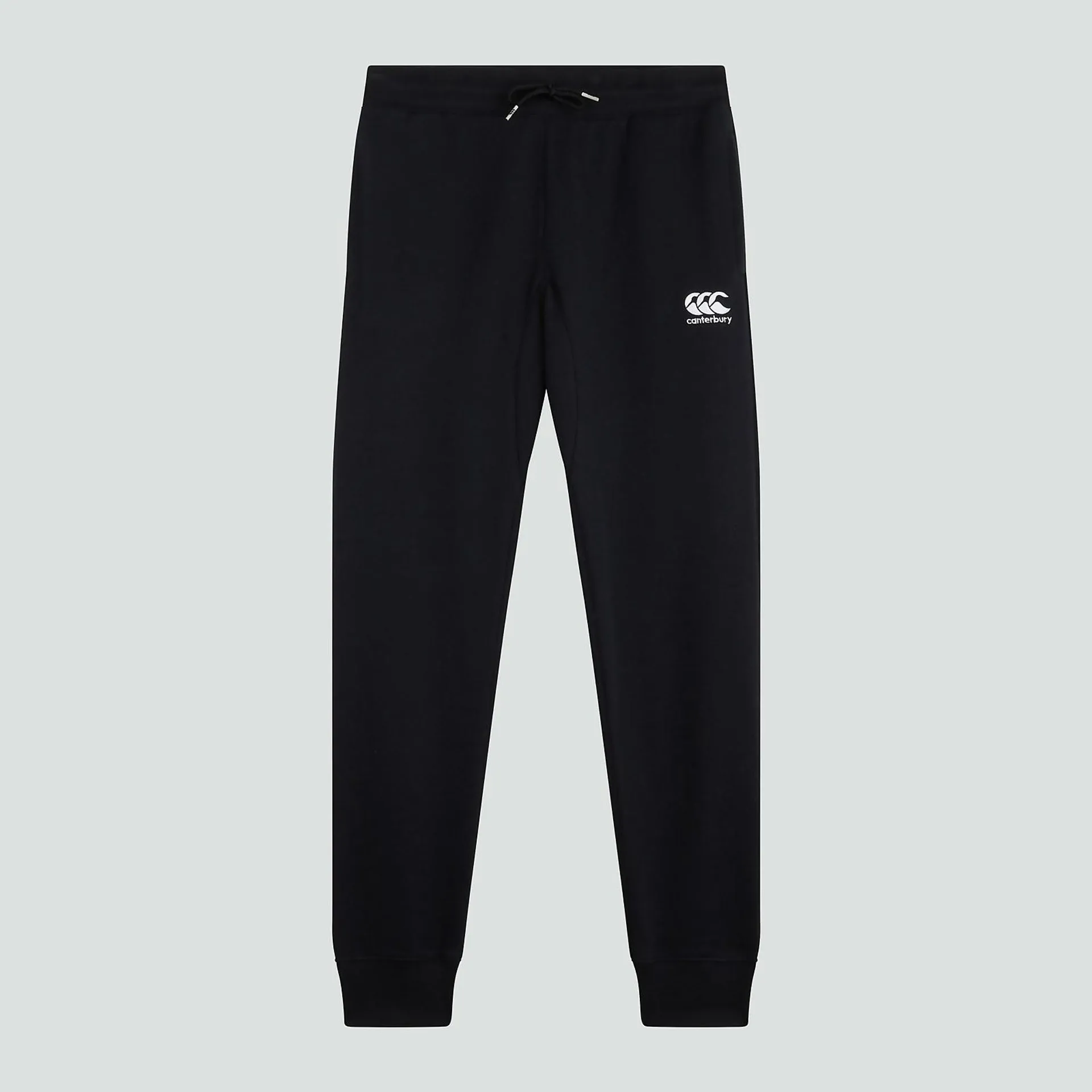 MENS TAPERED FLEECE CUFFPANT BLACK