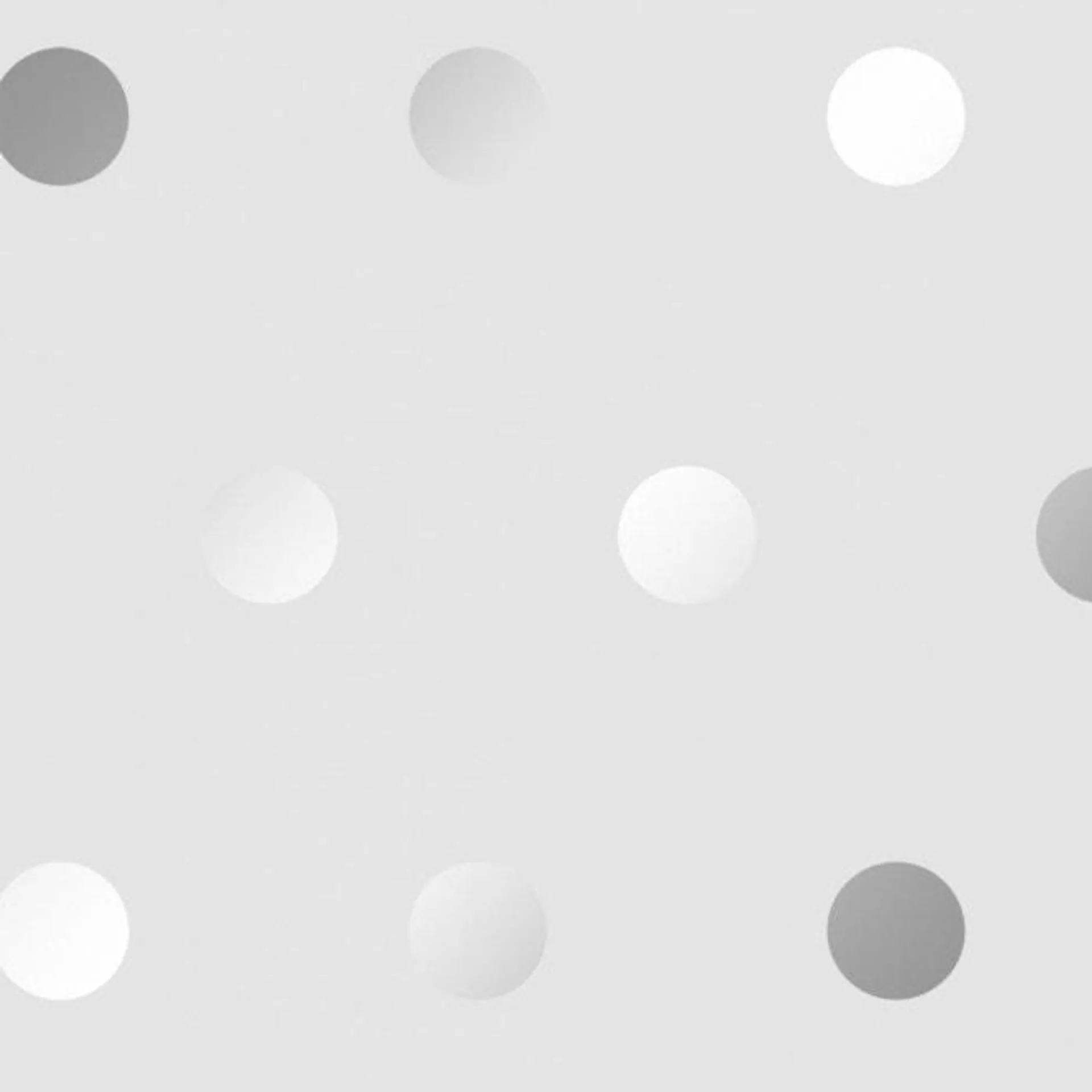 Polka Dots wallpaper in grey & silver