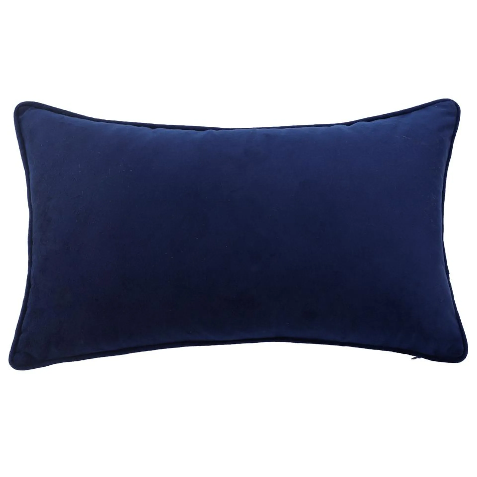 Velvet Bolster Cushion - Navy - 30x50cm