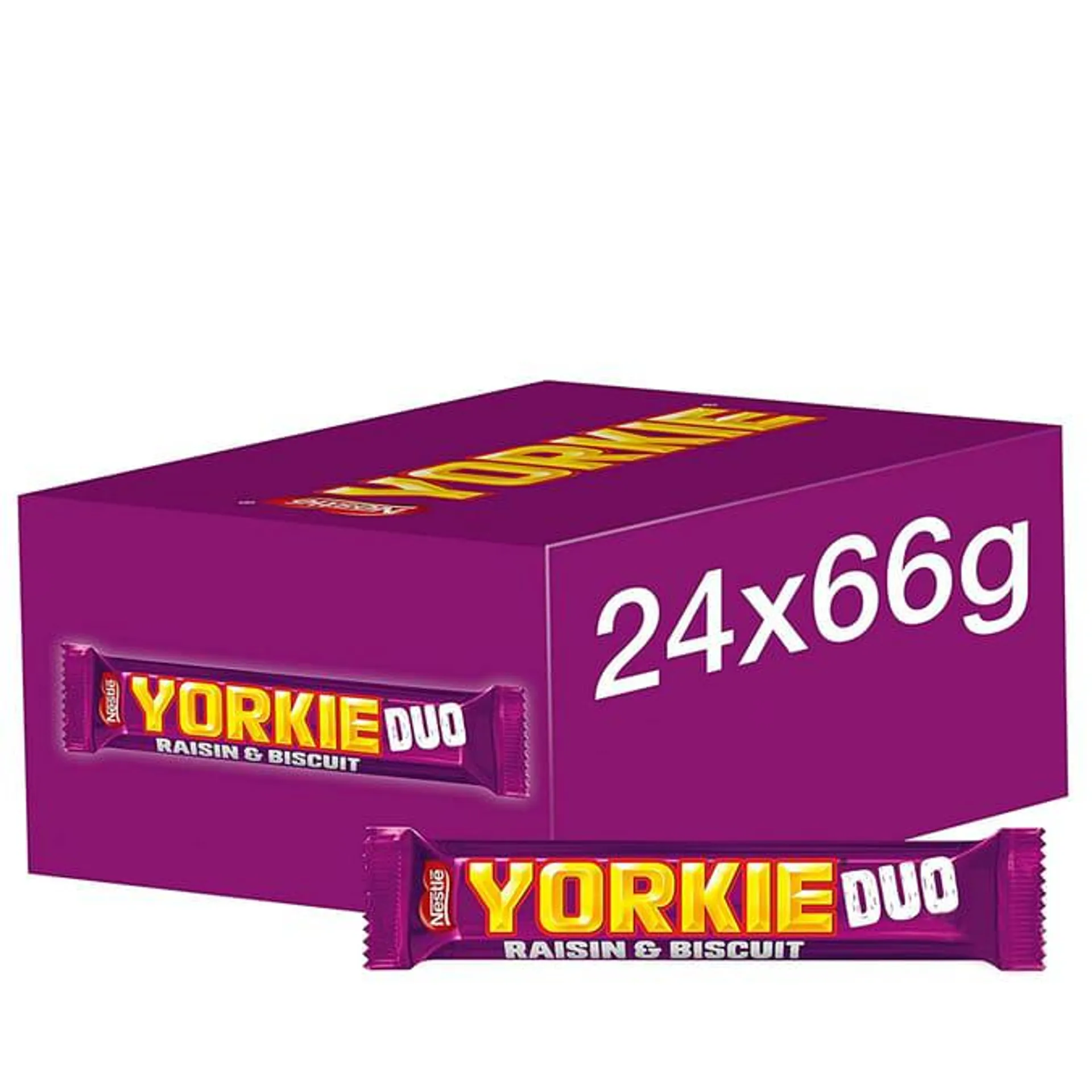 Yorkie Duo Raisin & Biscuit 66g x24