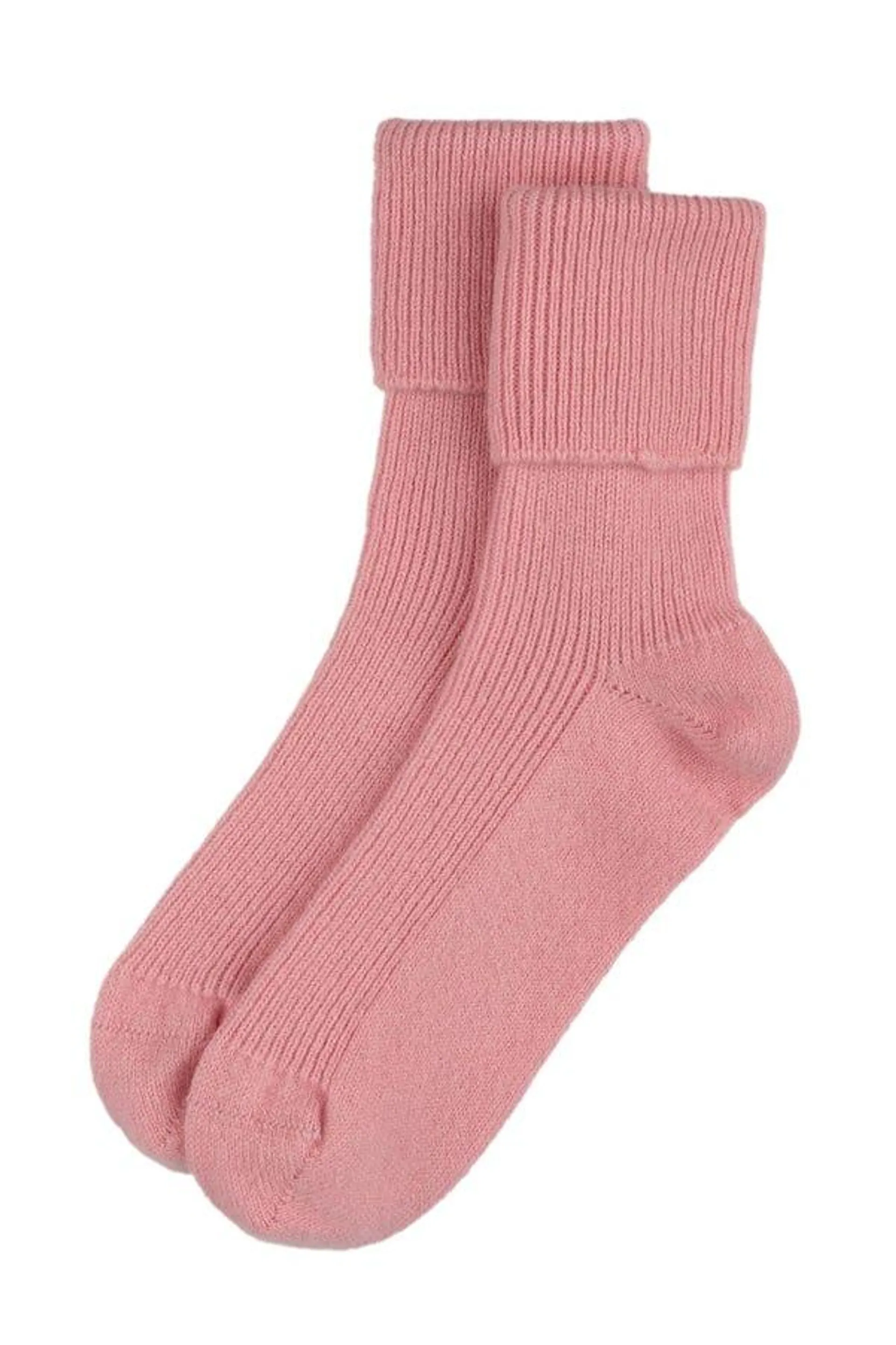 Rosie Sugden Cashmere Bed Socks, Light Pink