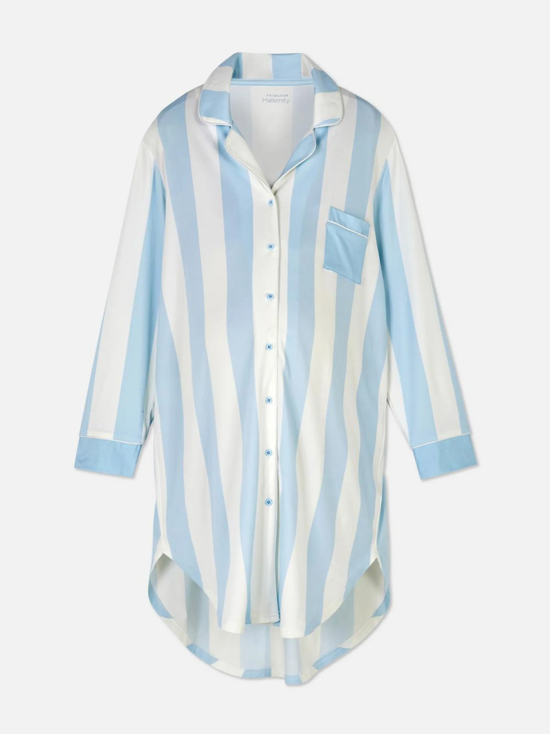 Maternity Striped Nightshirt