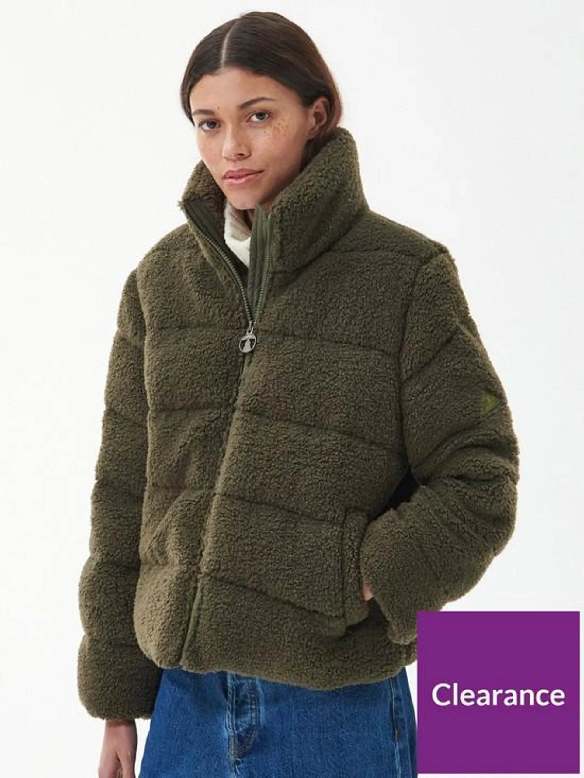 Lichen Teddy Padded Jacket - Green