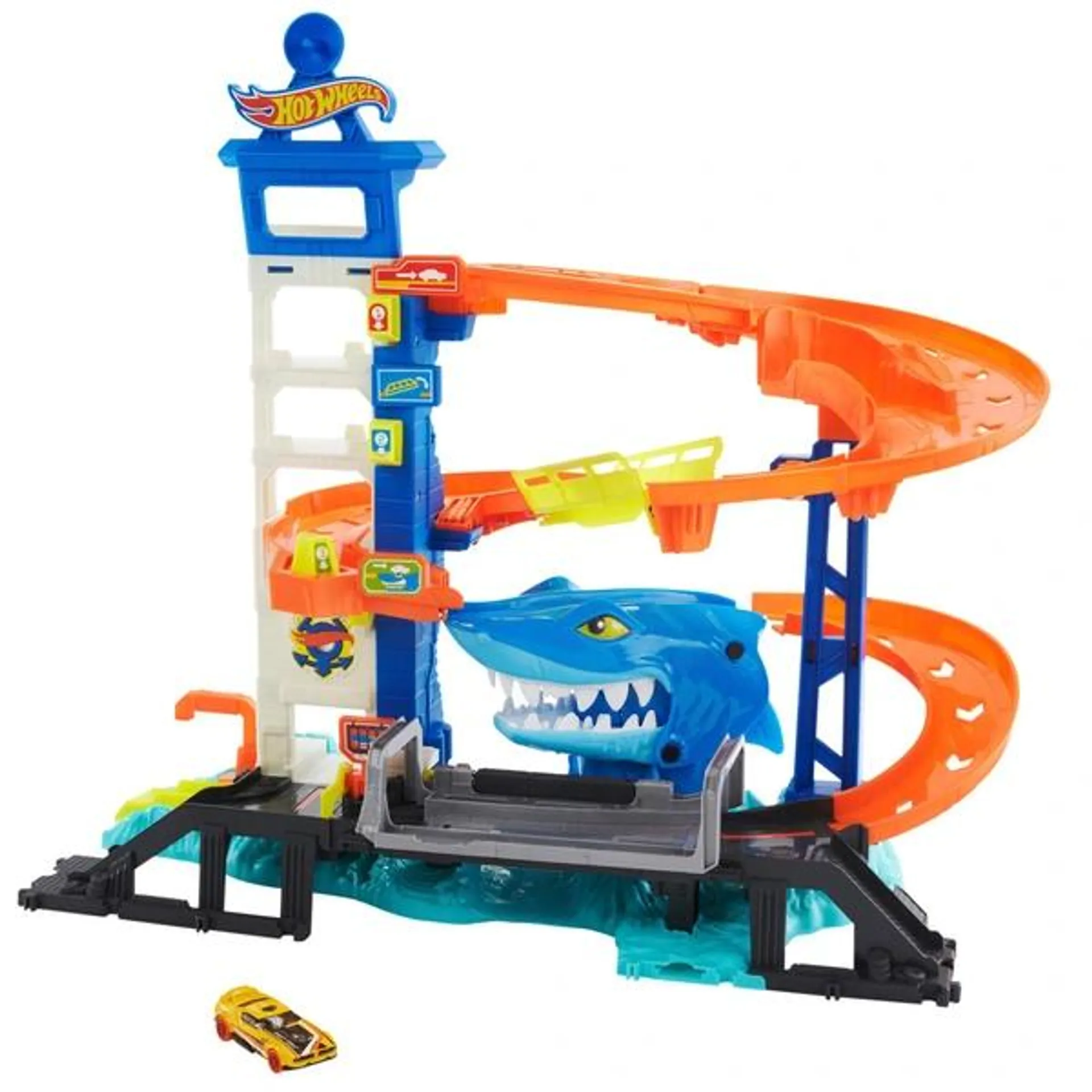 Hot Wheels City Shark Strike Rescue Playset