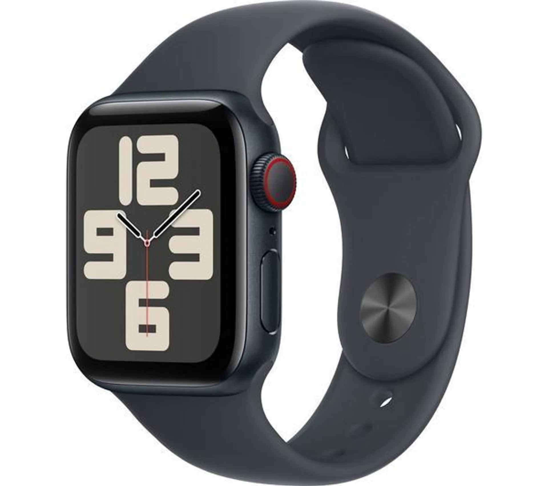 APPLE Watch SE - 40 mm Midnight Aluminium Case with Midnight Sports Band, S/M