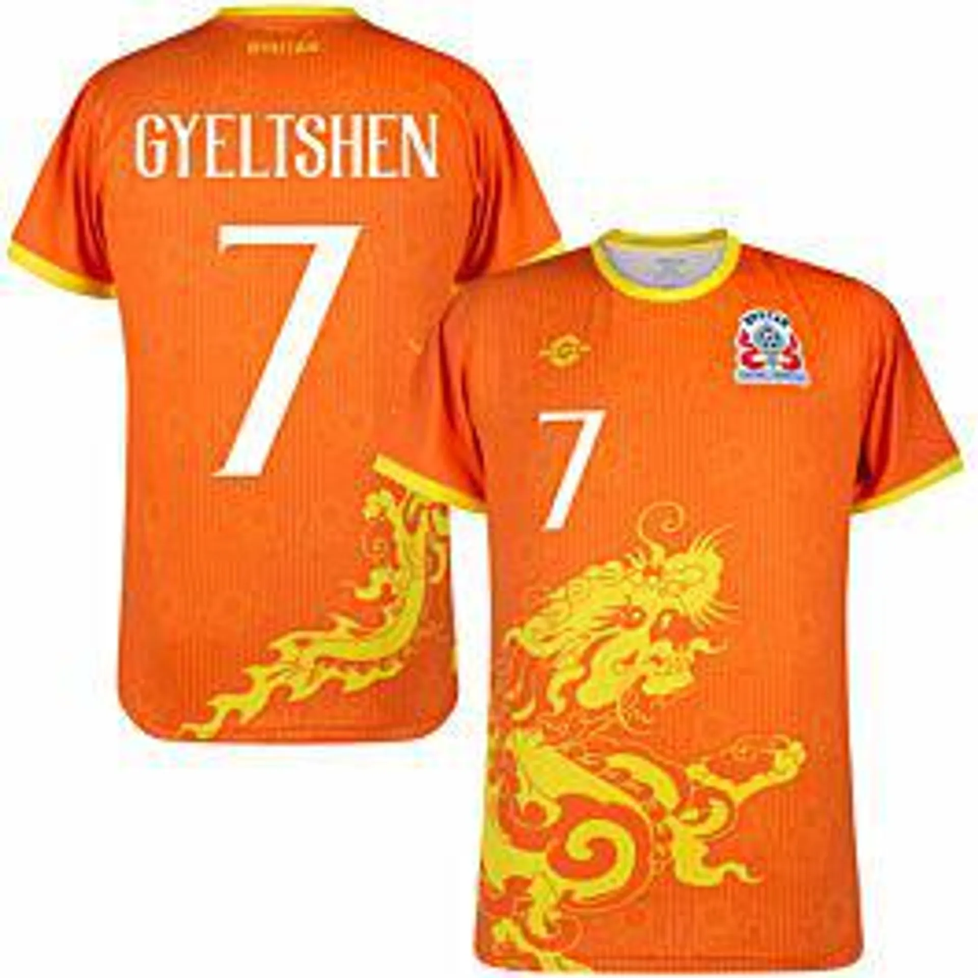 Nivia Bhutan Home Gyeltshen 7 Shirt 2022-2023 (Fan Style Printing)