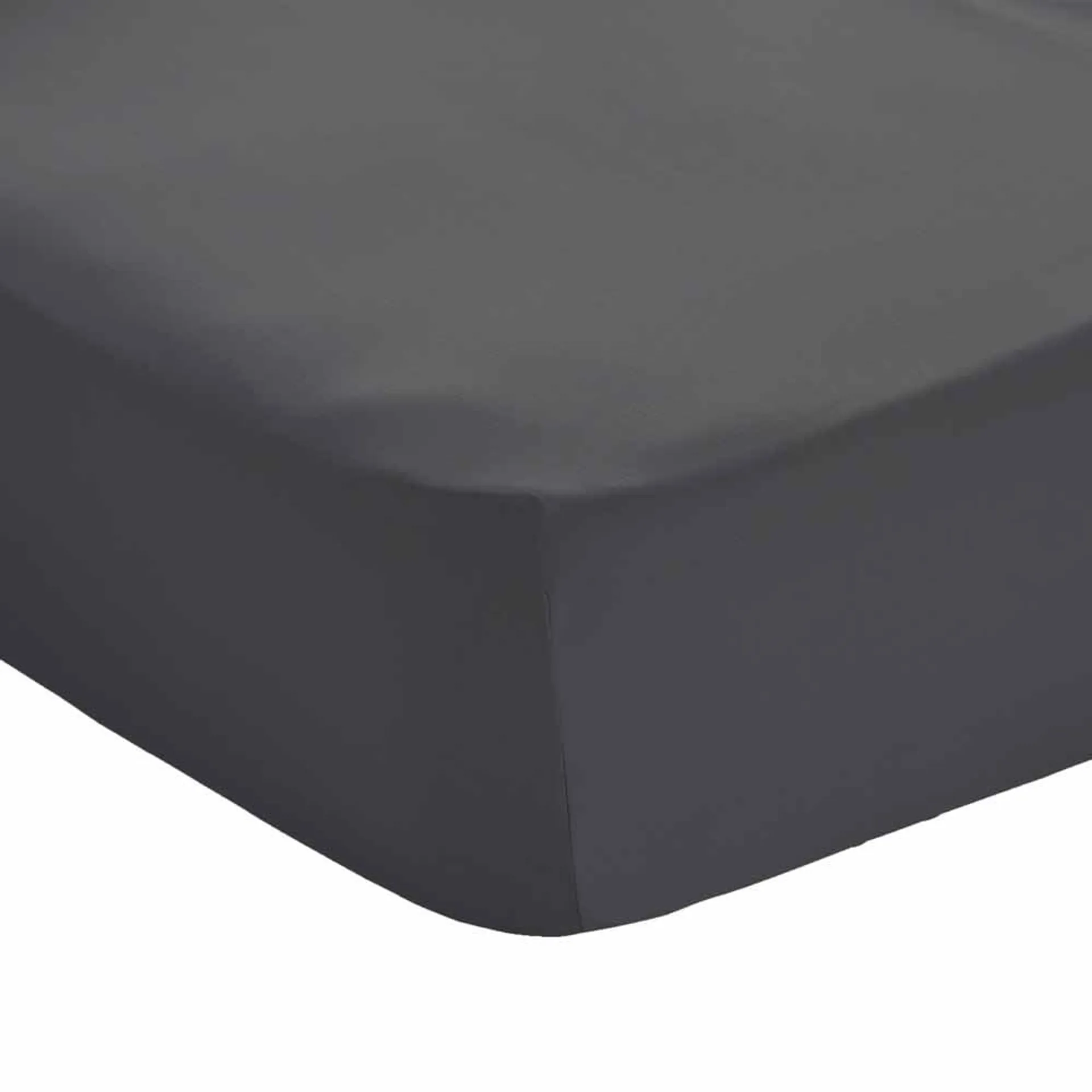 Wilko Easy Care Double Charcoal Fitted Bed Sheet