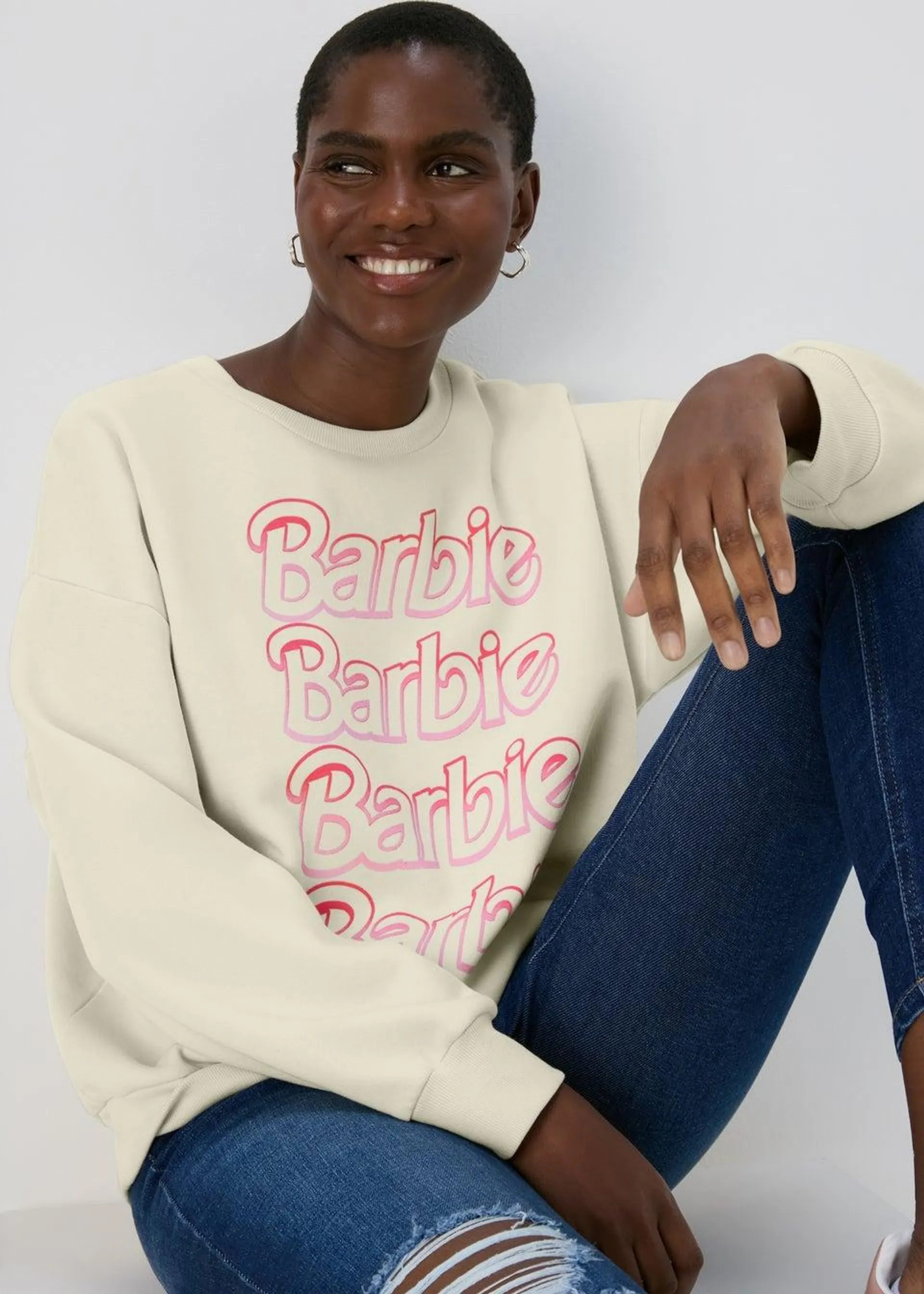 Cream Barbie Sweatshirt