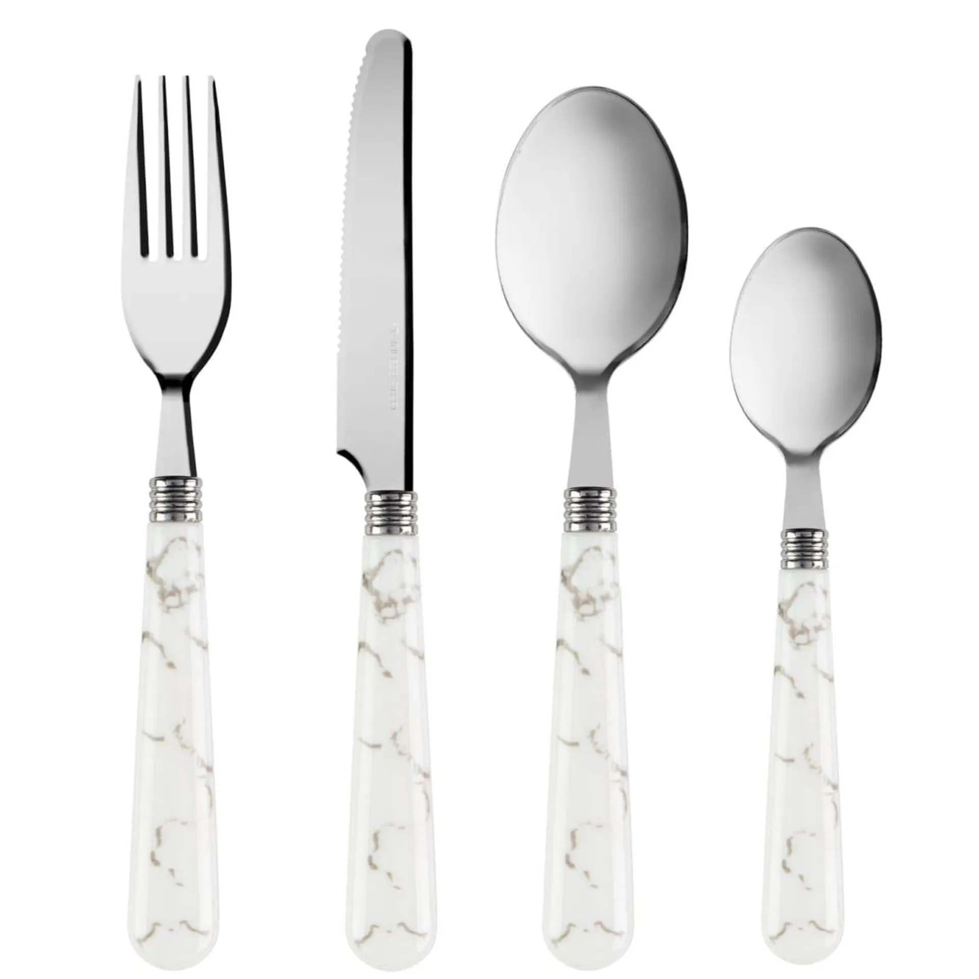 Marble Cutlery Set 16pk