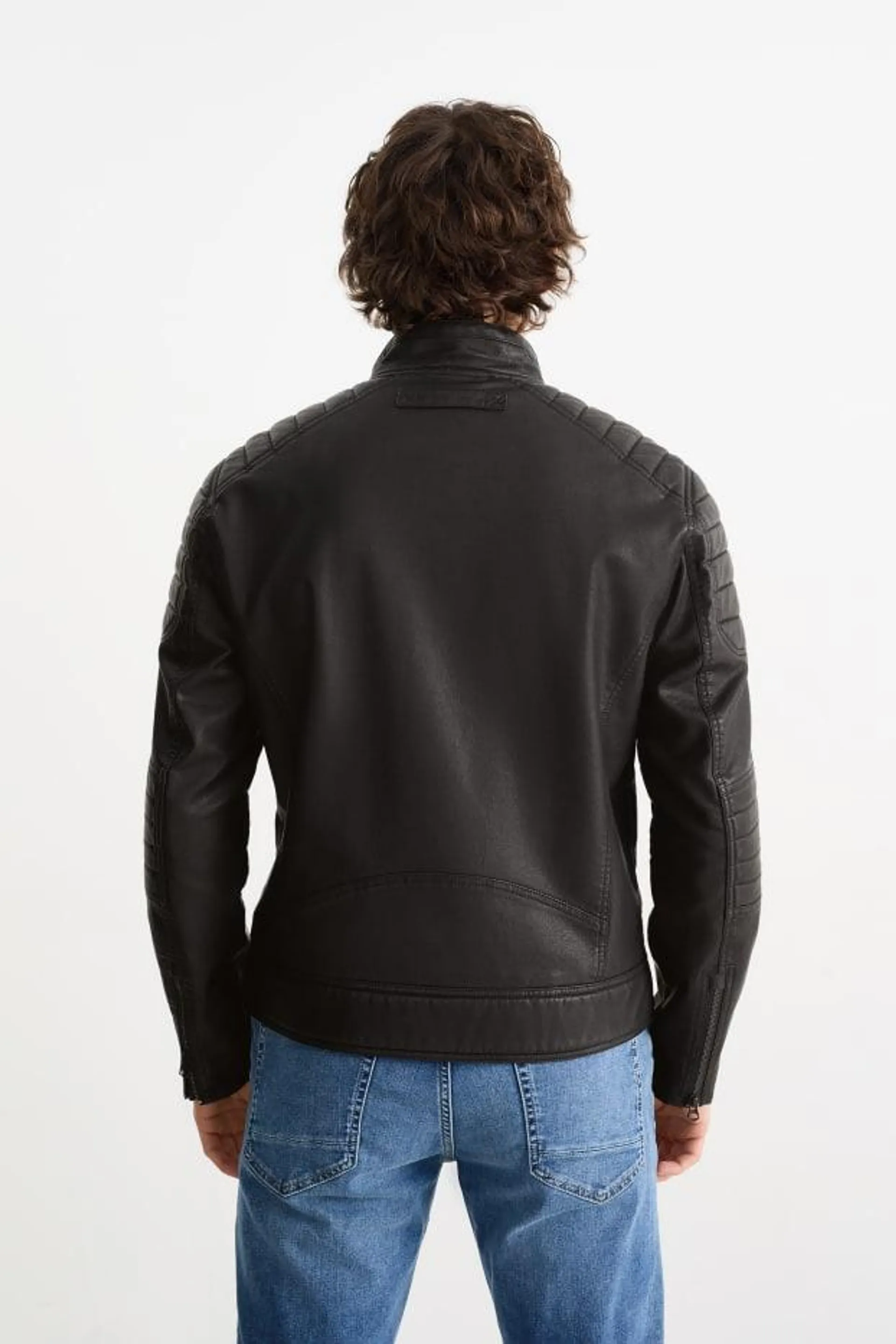 Biker jacket - faux leather