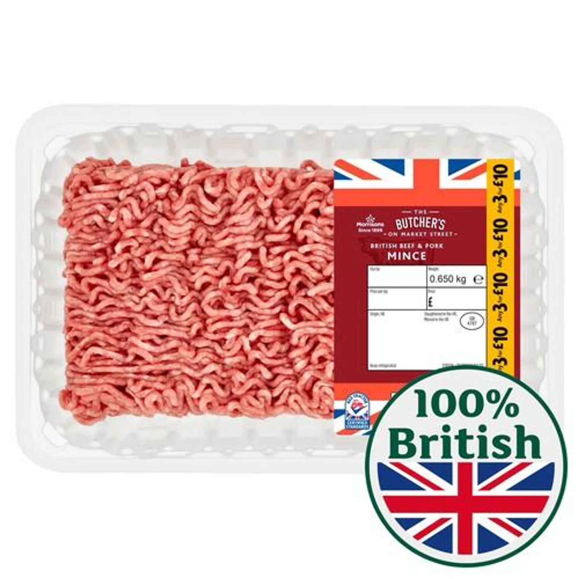 Morrisons Market Street Beef And Pork Mince