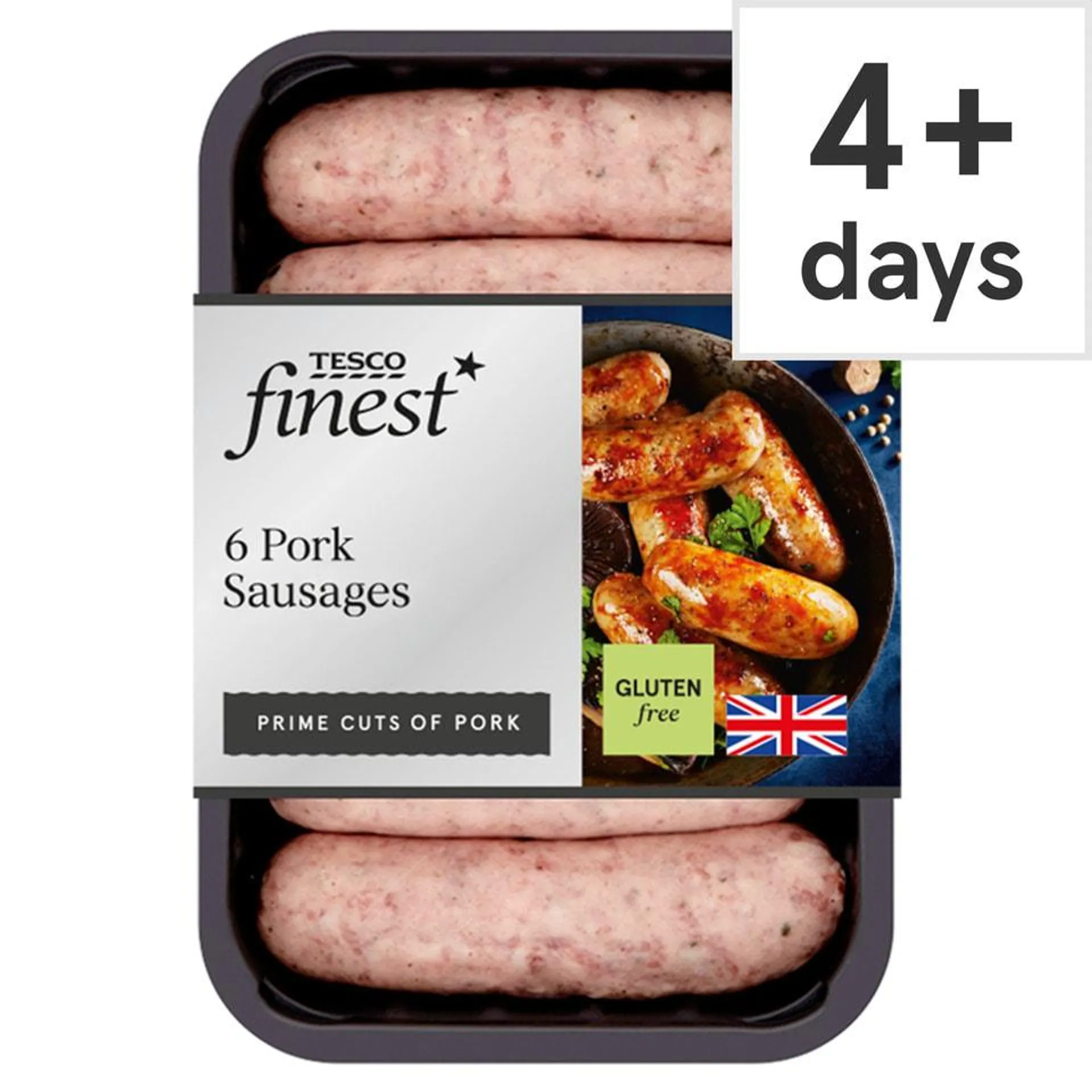 Tesco Finest 6 Pork Sausages 400G