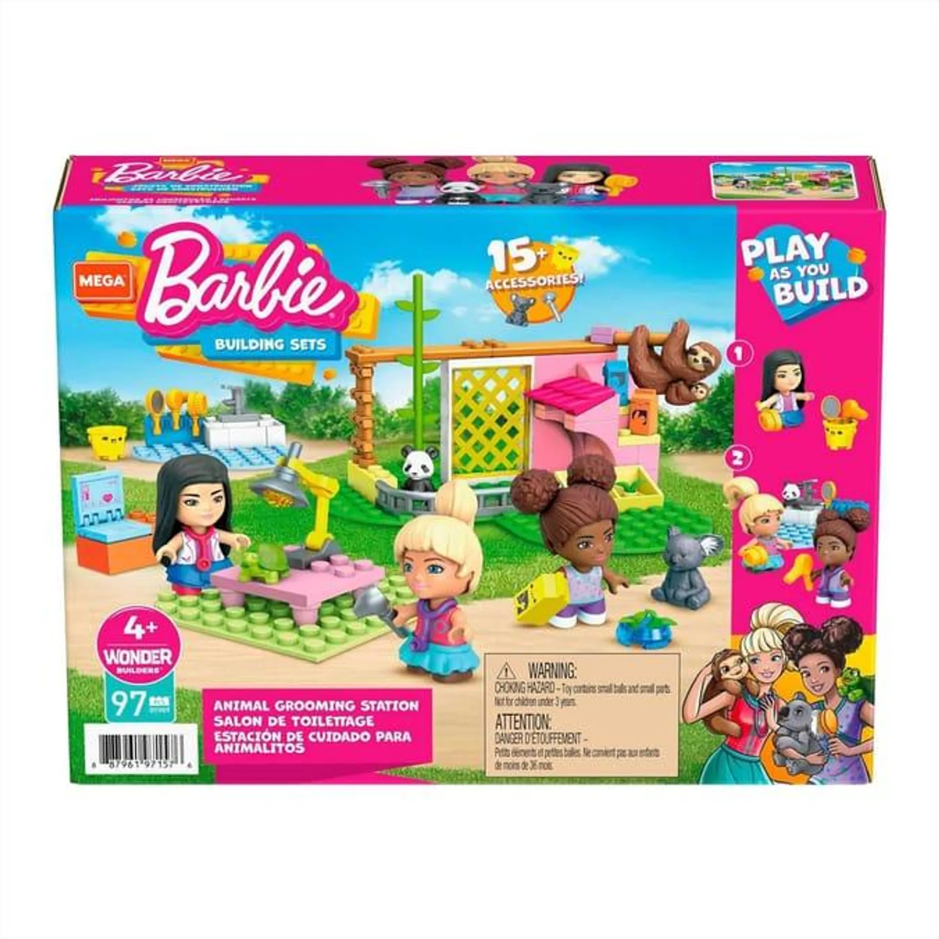 Mega Construx Barbie Animal Grooming Station