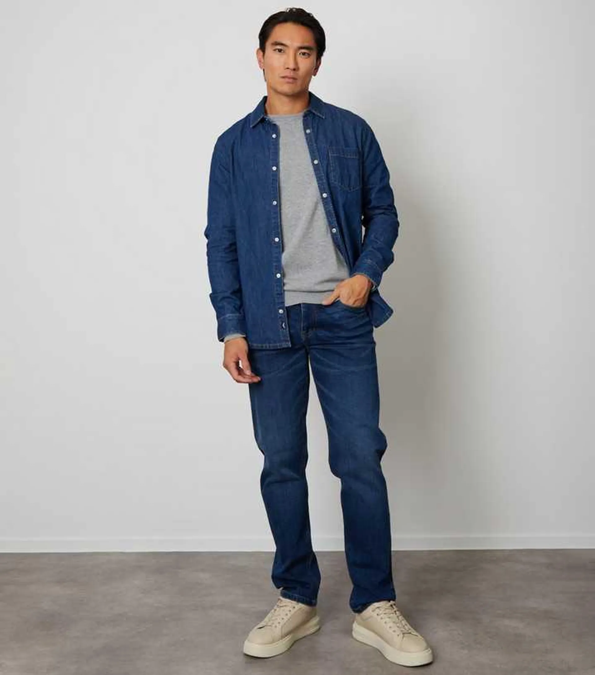 Threadbare Blue Denim Shirt