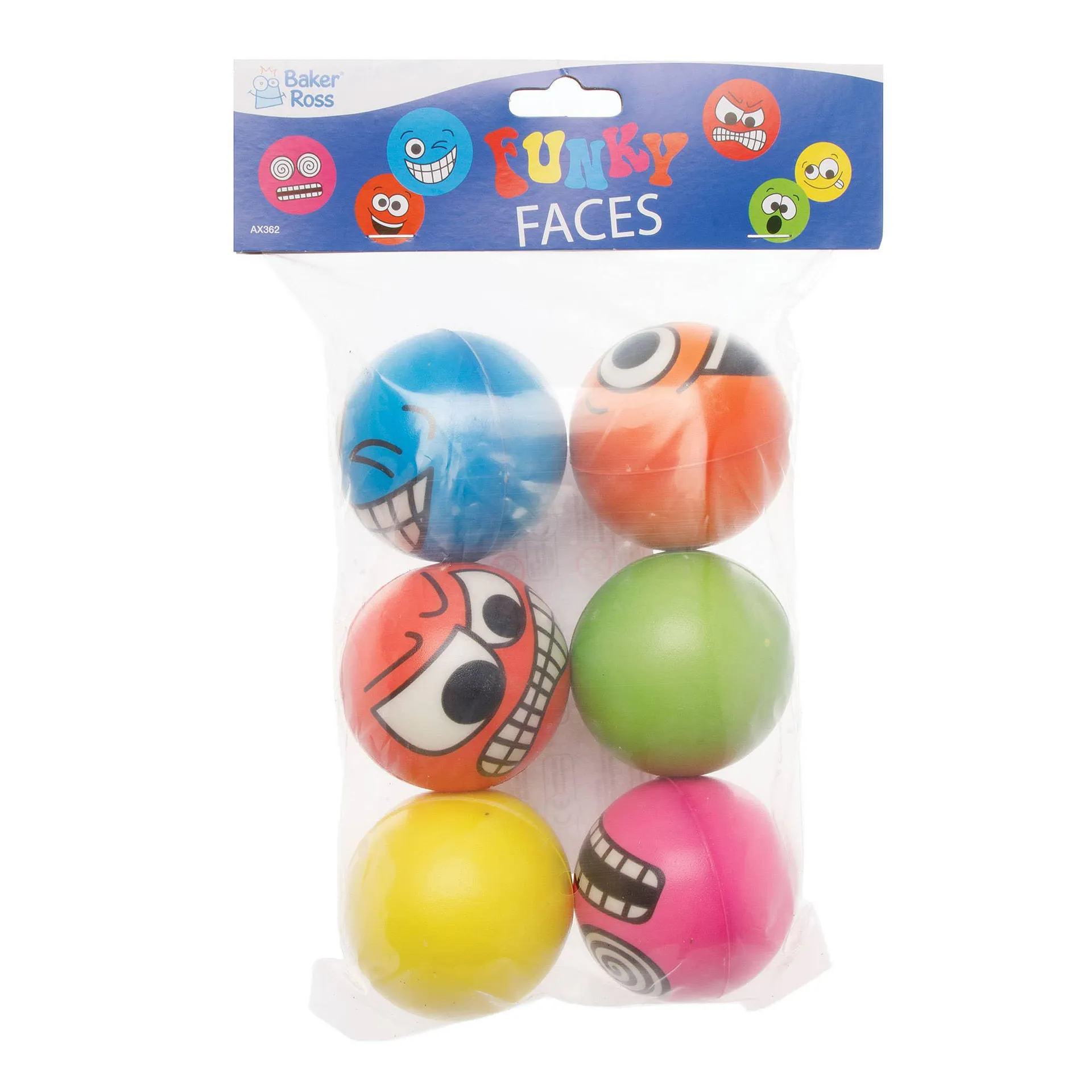 Funky Face Squeezy Balls