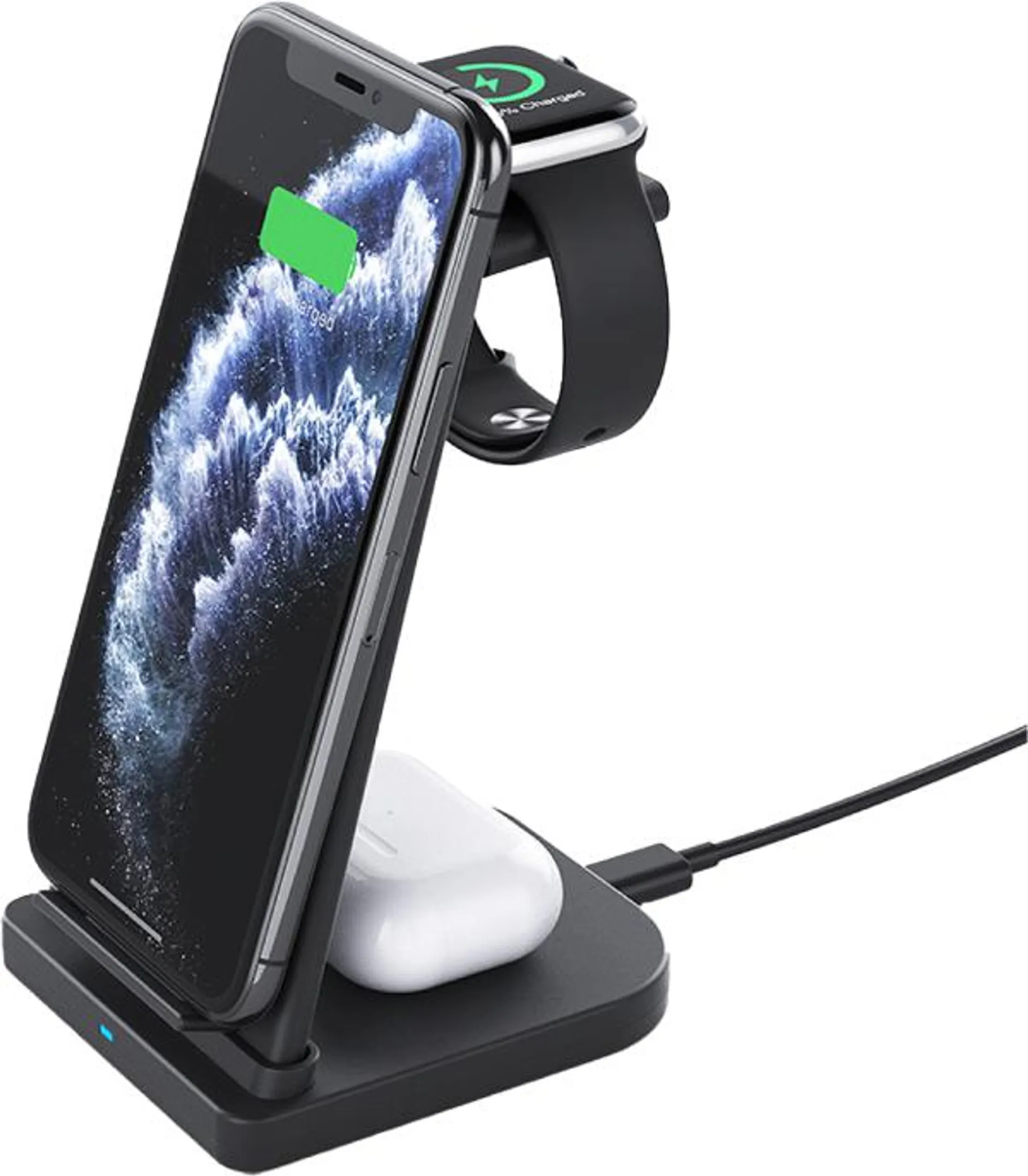 SilverLabel 3 in 1 Charging stand Black