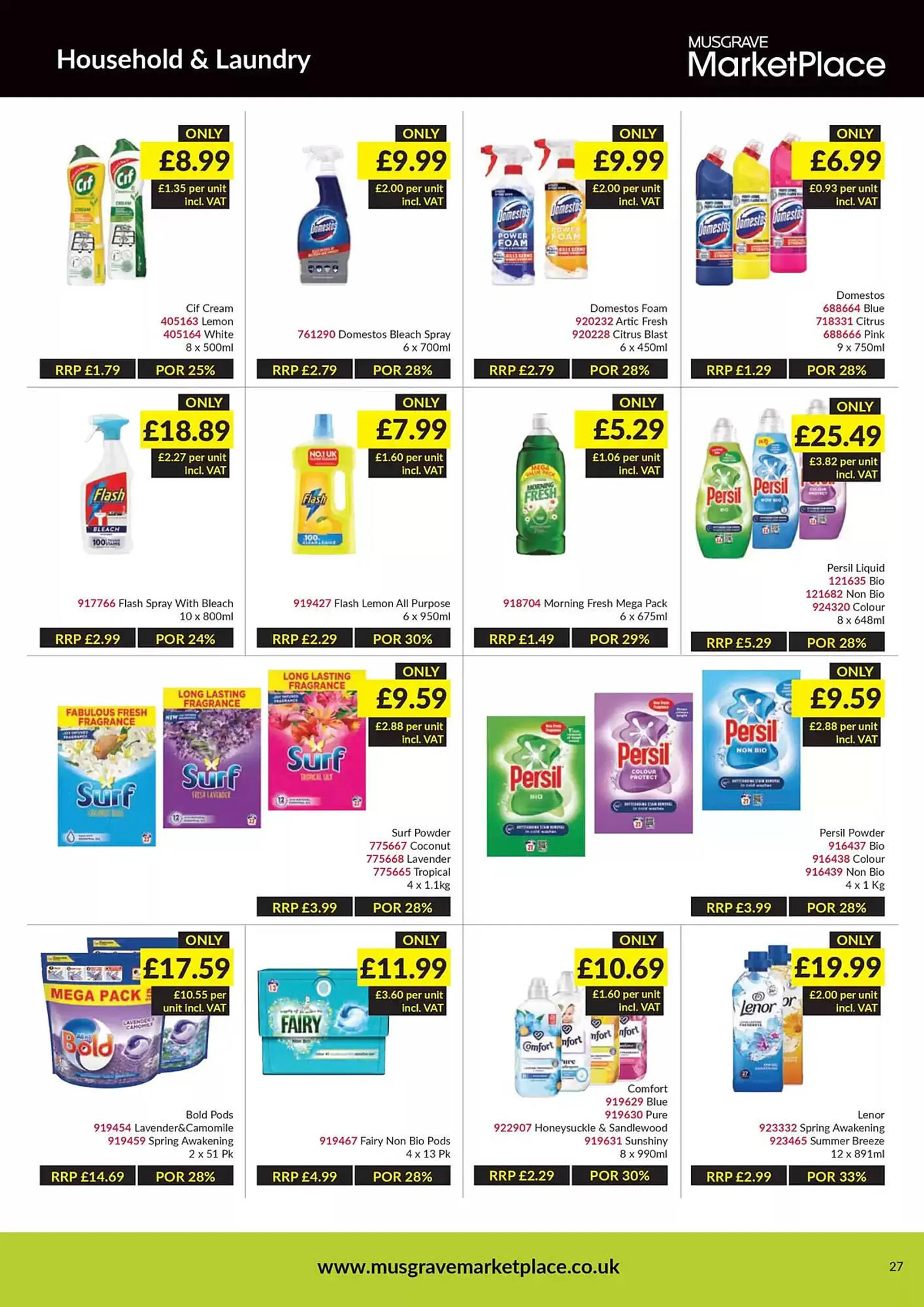 Musgrave MarketPlace leaflet from 6 January to 26 January 2025 - Catalogue Page 27