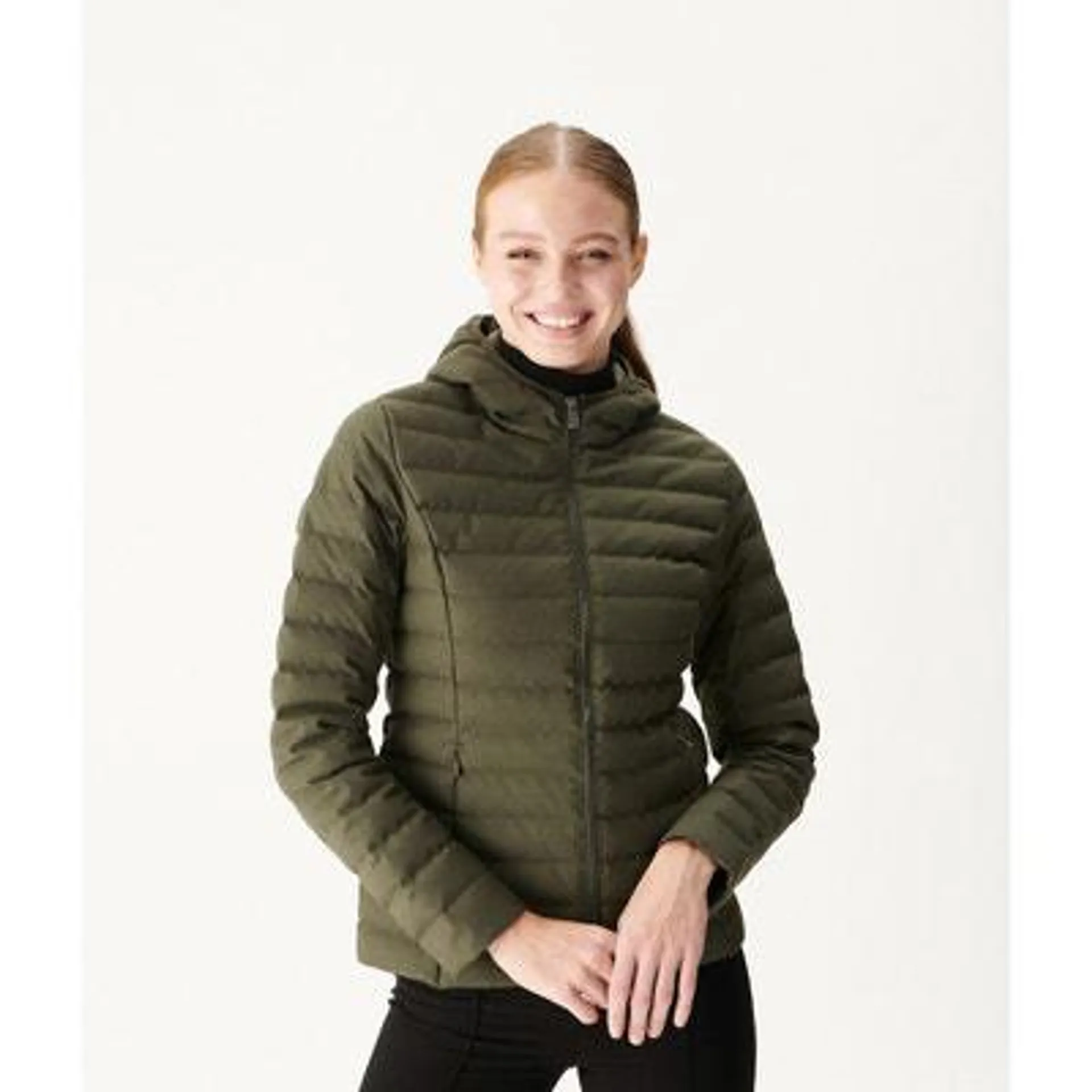 Cloe Padded Puffer Jacket with Hood and Zip Fastening