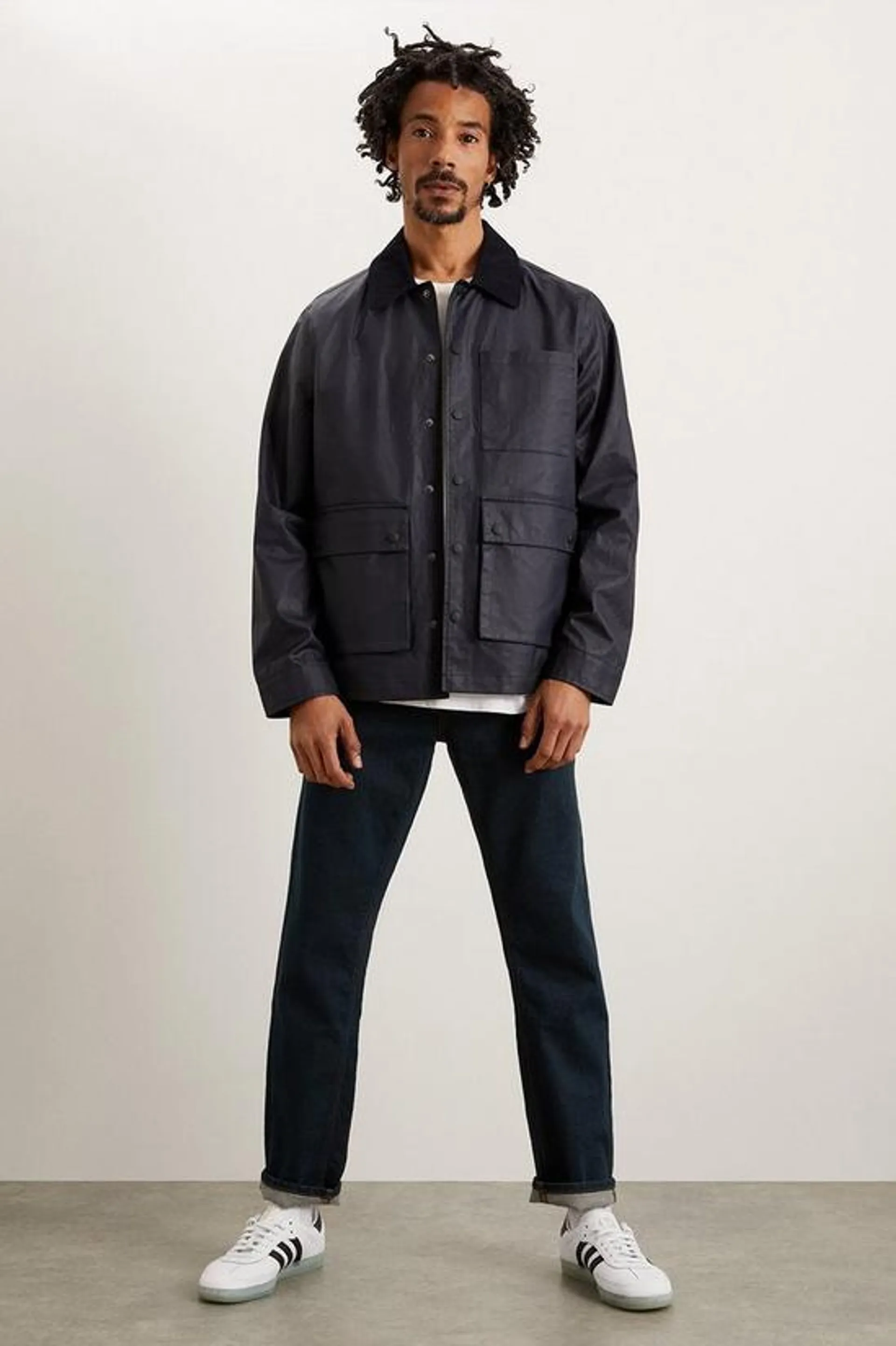 Cord Collar Harrington Jacket