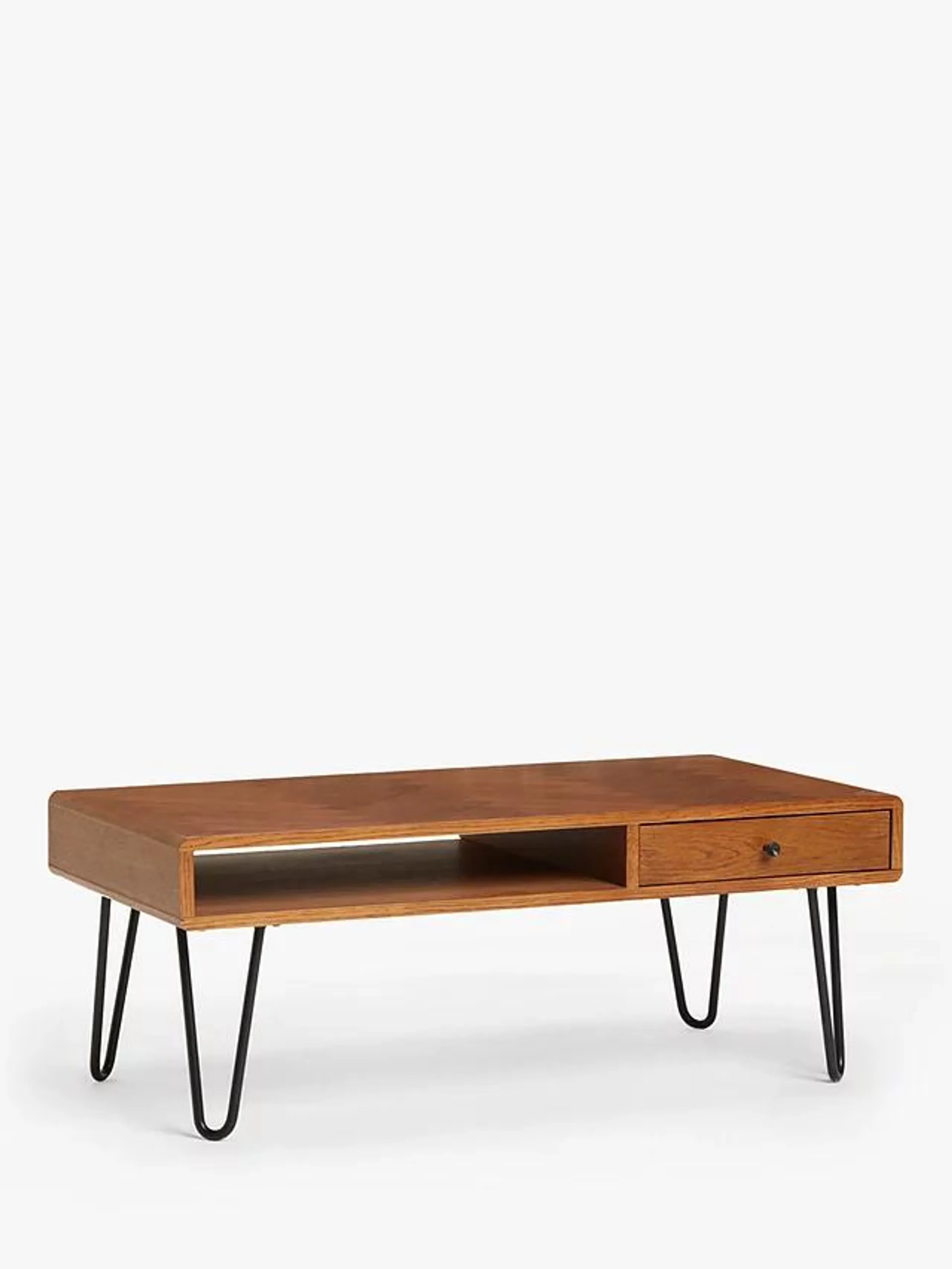 Hairpin Coffee Table, Dark Oak