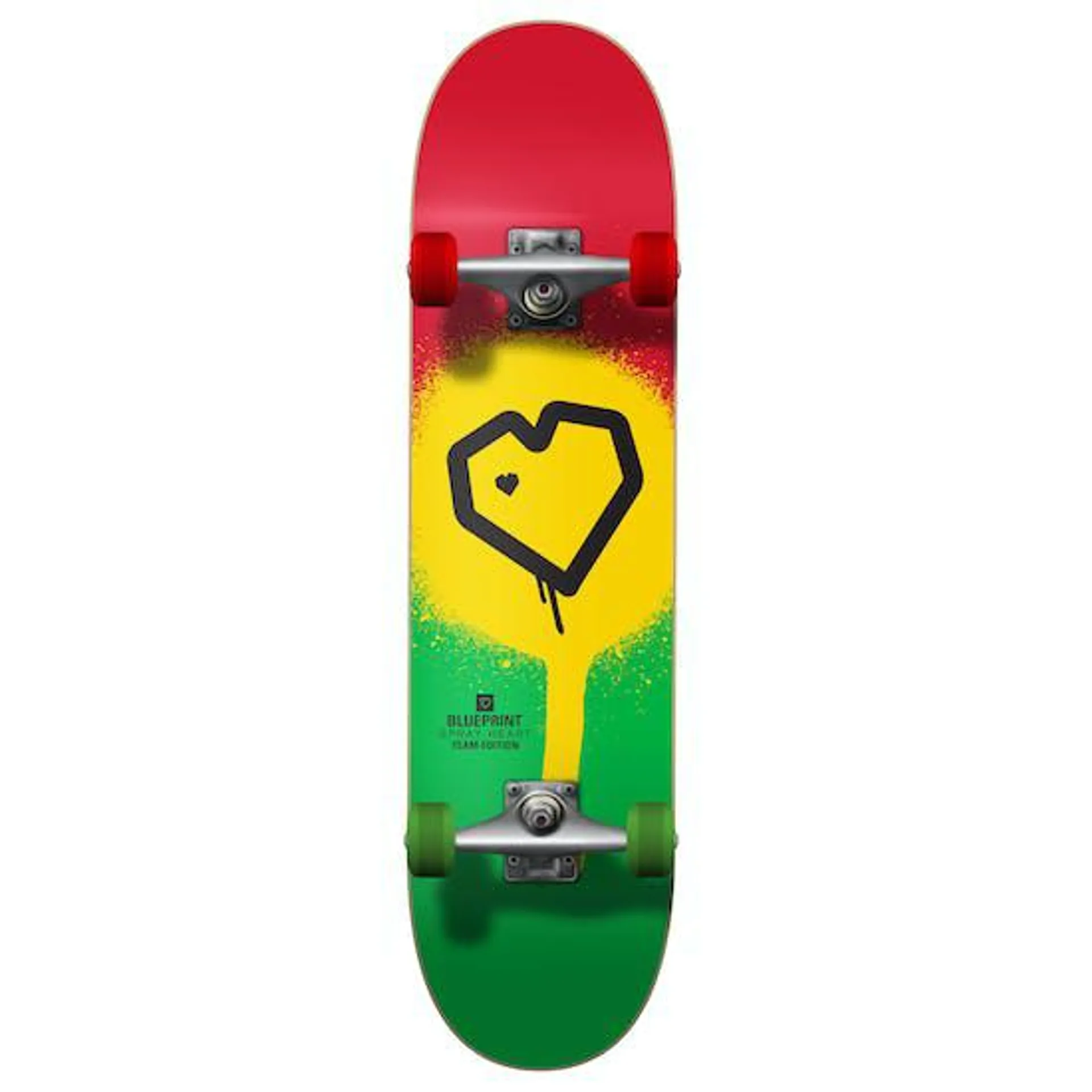 Blueprint Spray Heart Complete Skateboard