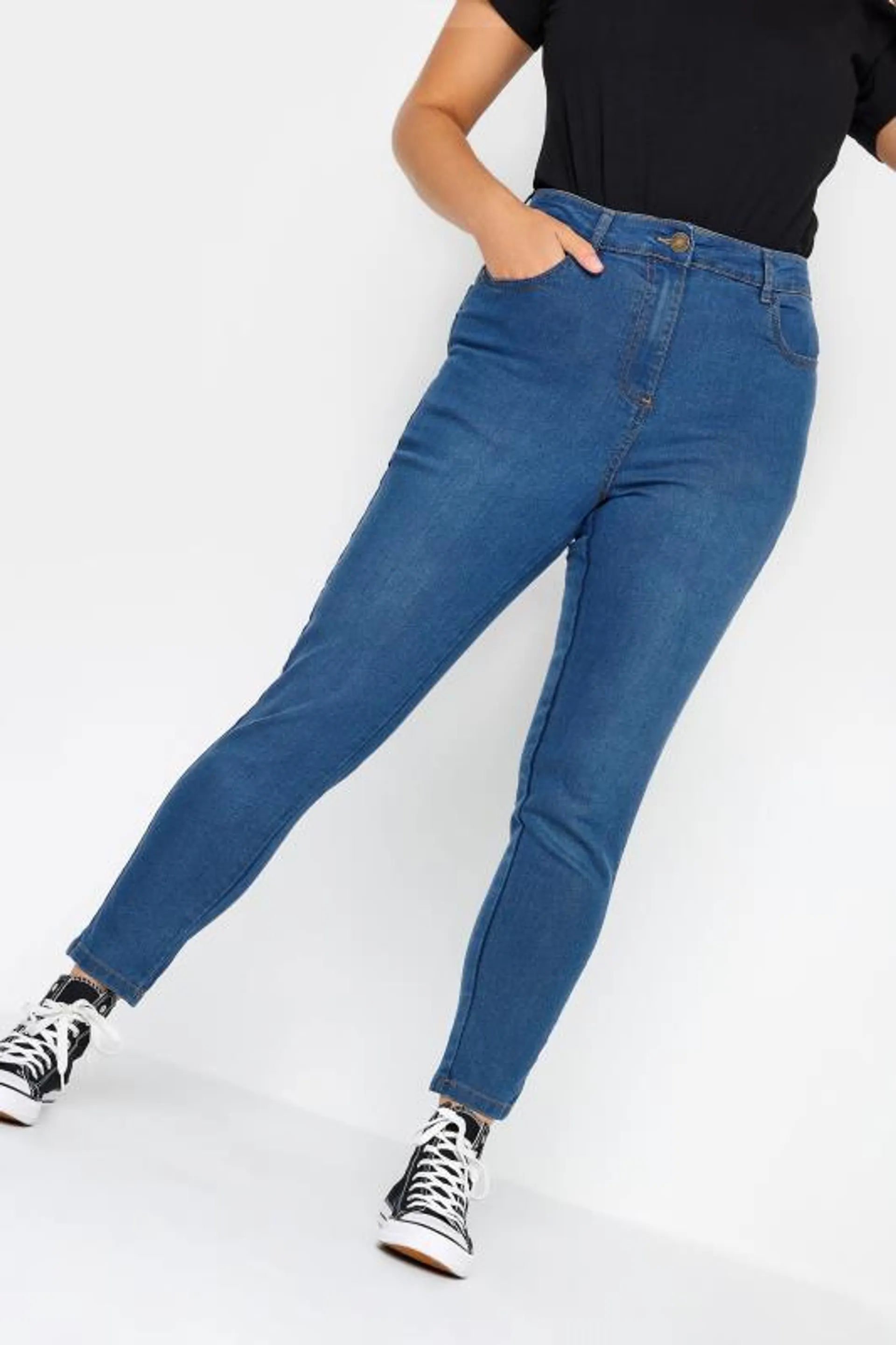 Curve Mid Blue Skinny Stretch AVA Jeans