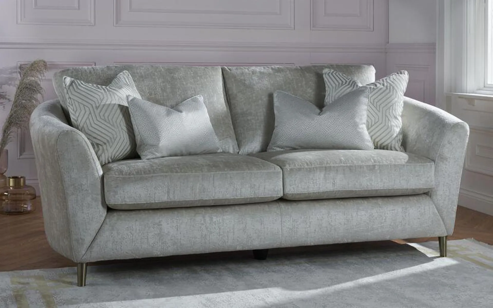 Flo Fabric 3 Seater Sofa