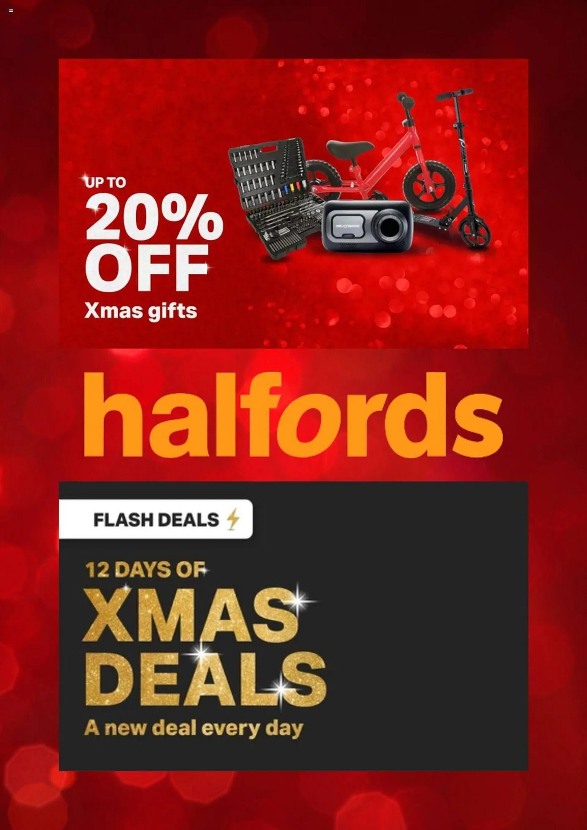 Halfords leaflet from 20 December to 20 January 2024 - Catalogue Page 