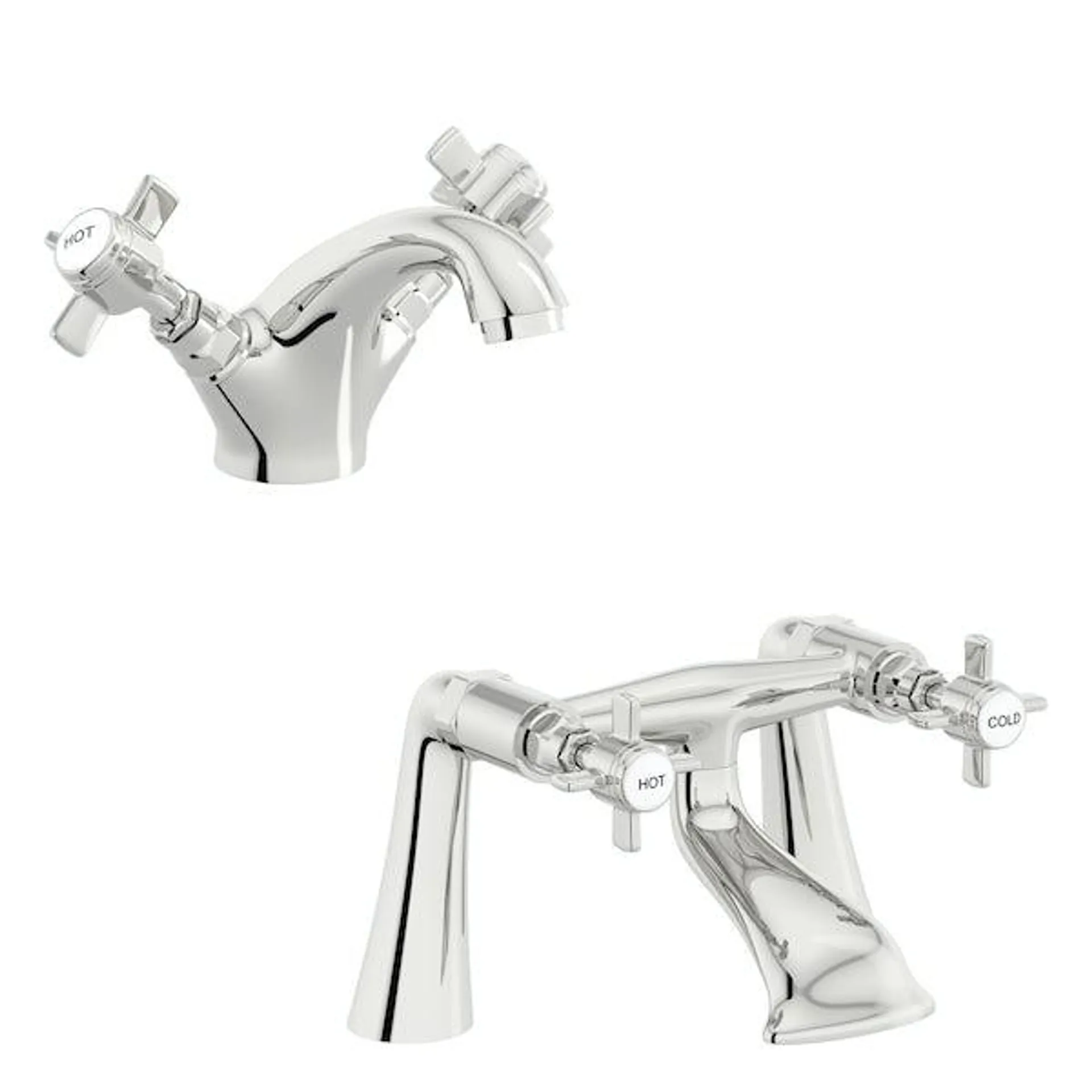 Orchard Dulwich basin and bath mixer tap pack
